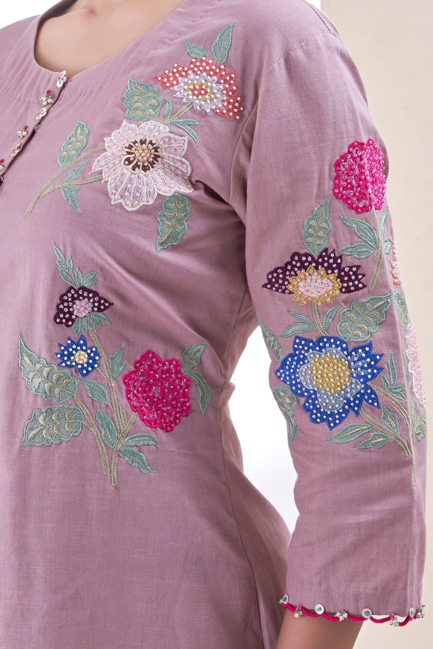 Dusty Mauve gulnaaz Set