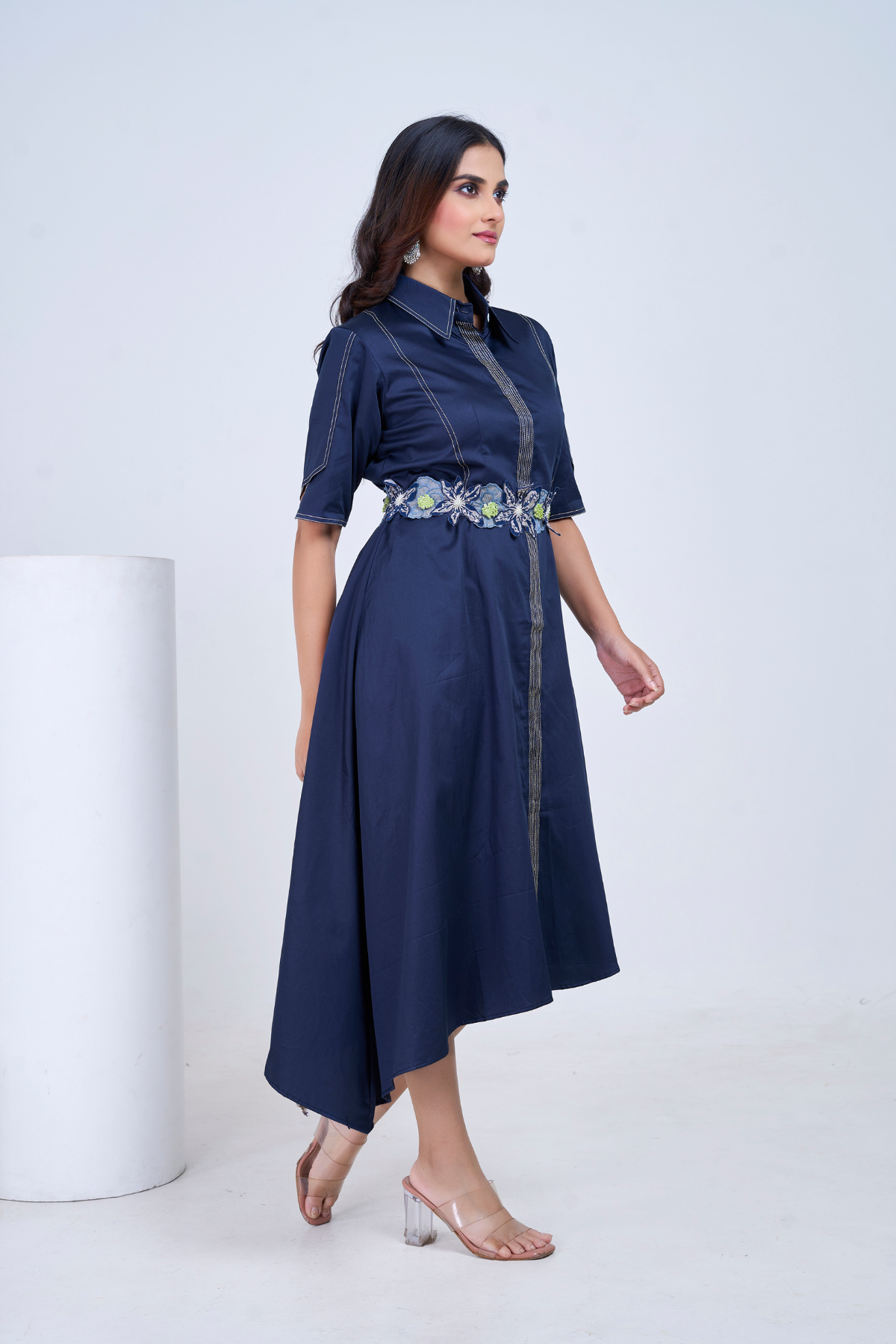 Navy Rosebay Dress
