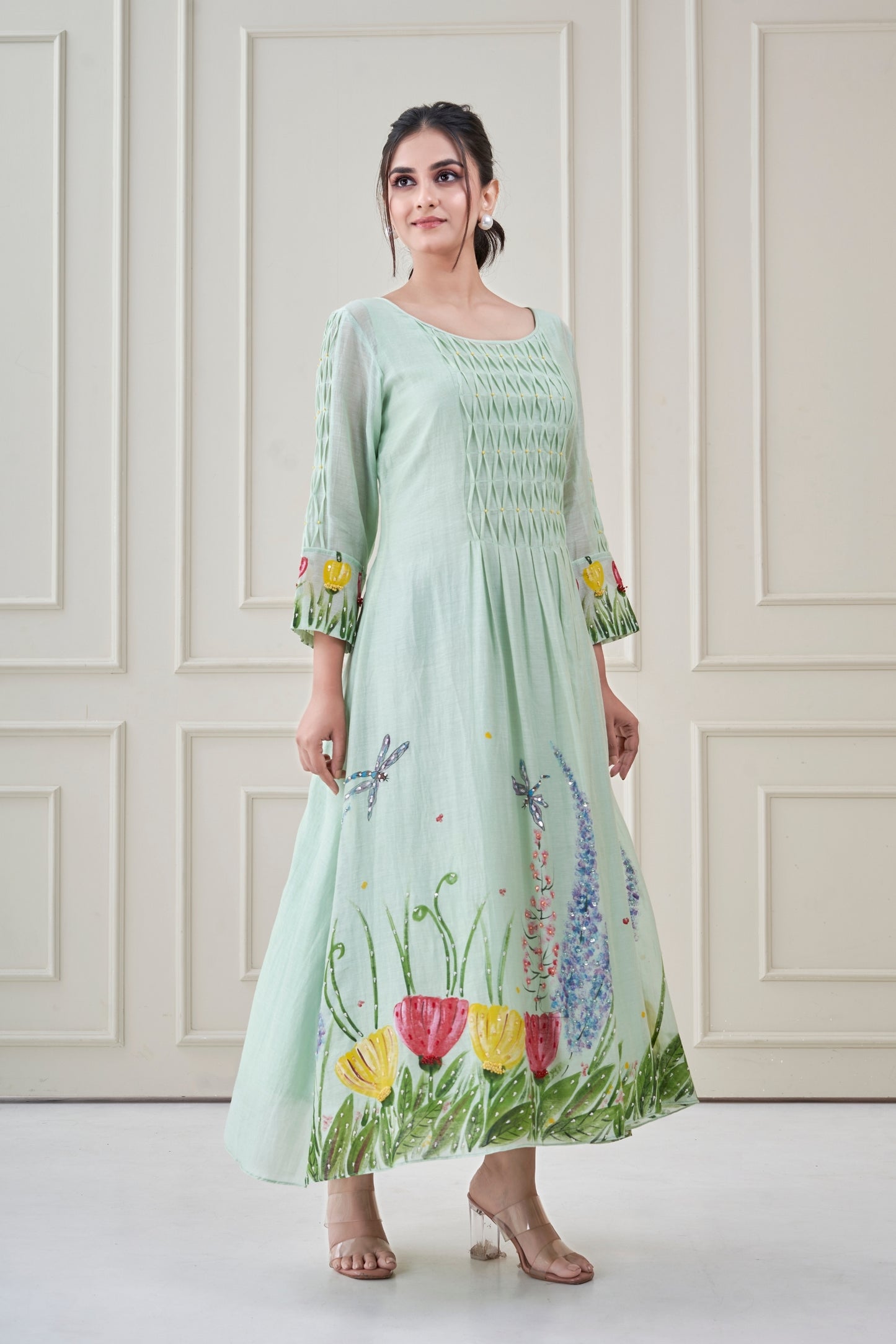 Sea Green Meadow Dress