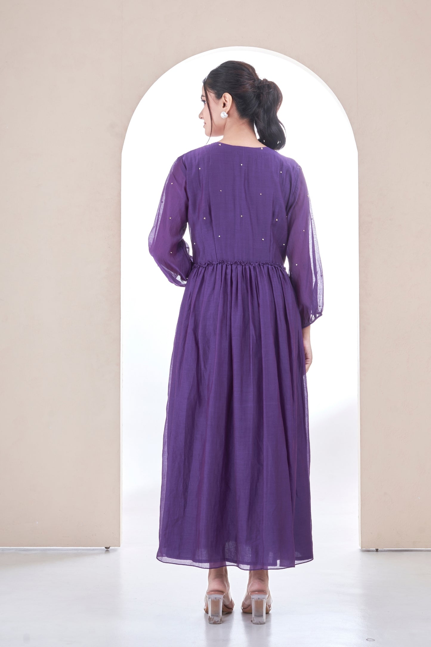 Purple Peony Dress