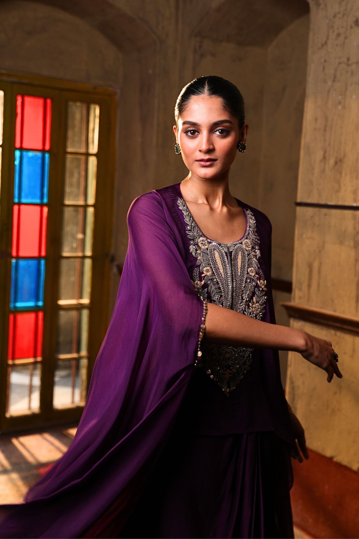 Noor Aafreen Draped Set