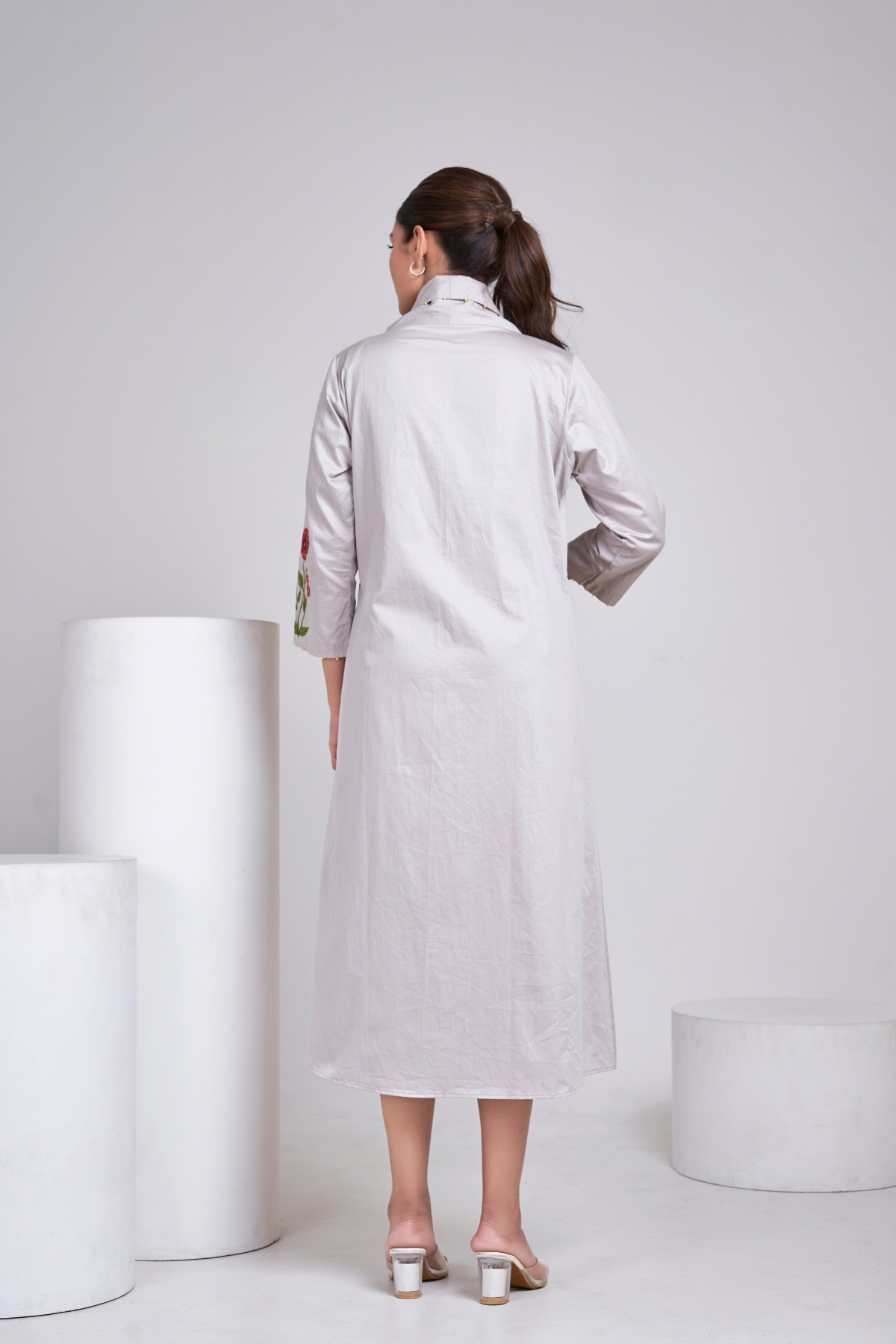 Moonstoney Peony Shirt Dress
