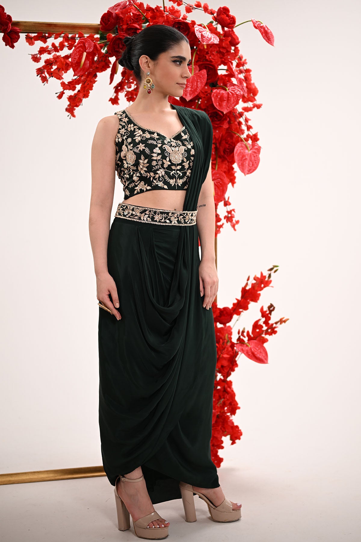 Mystic Moss Saree