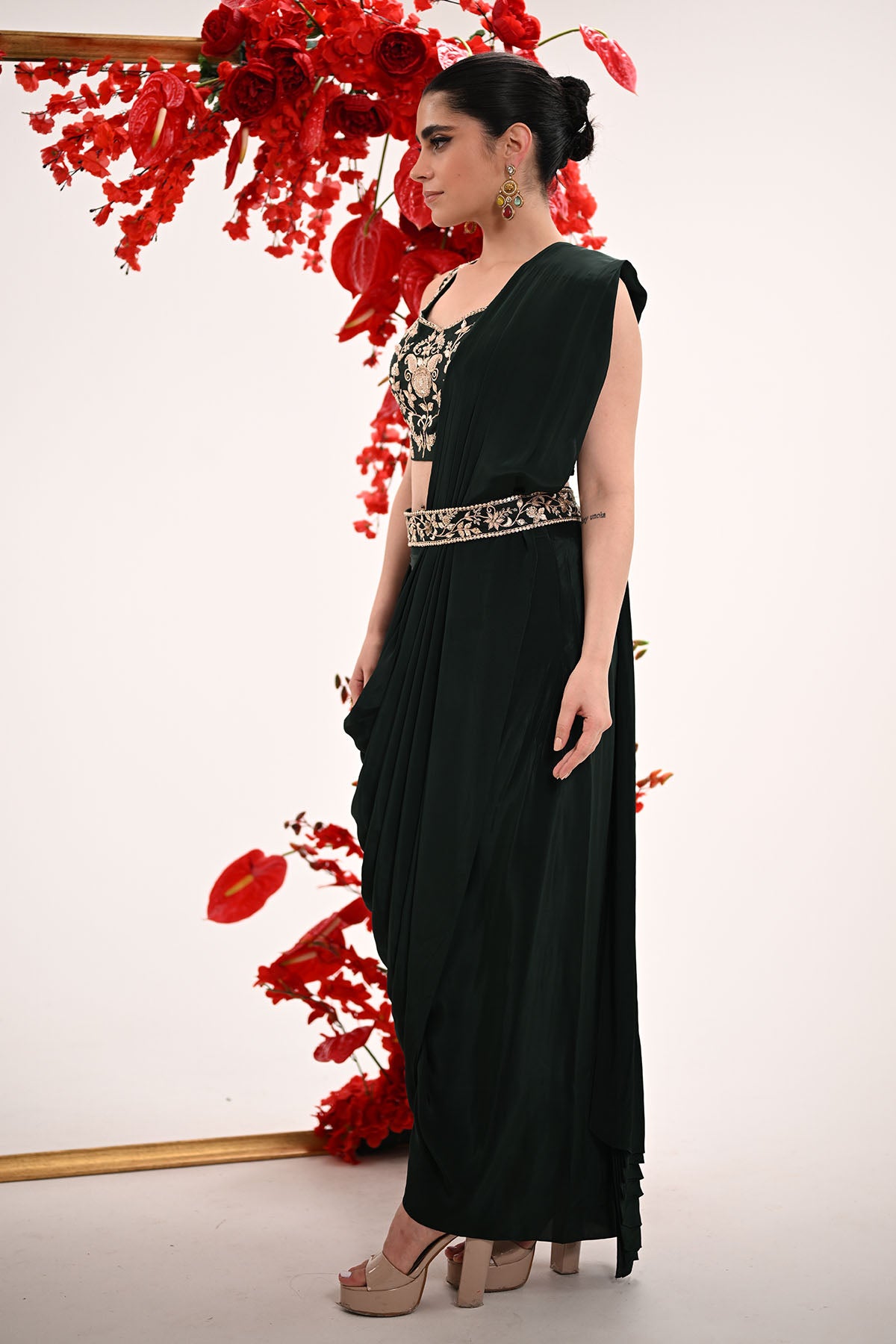 Mystic Moss Saree