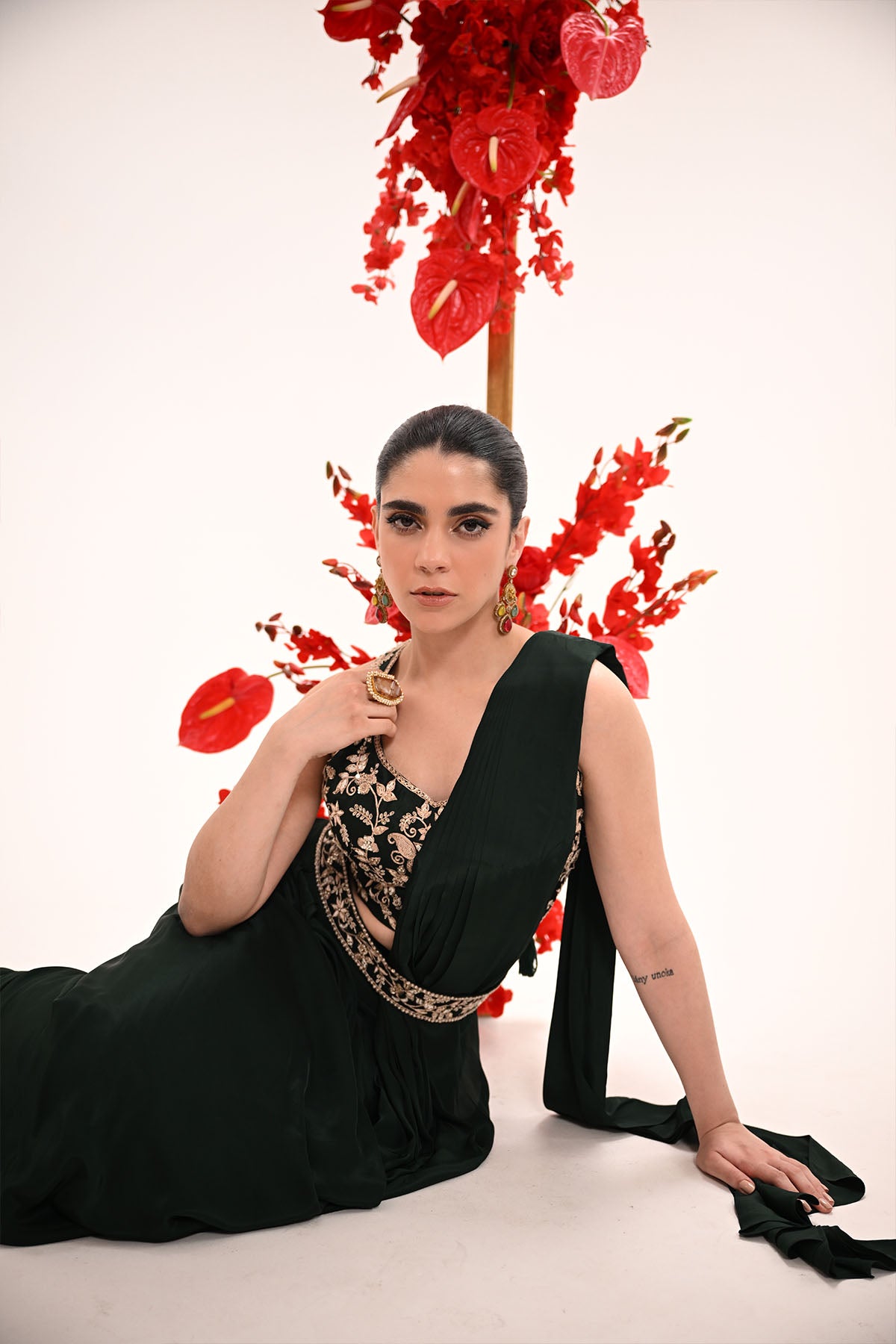 Mystic Moss Saree