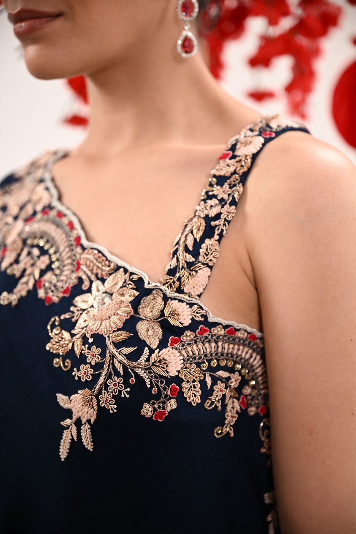 Signature one shoulder sharara set