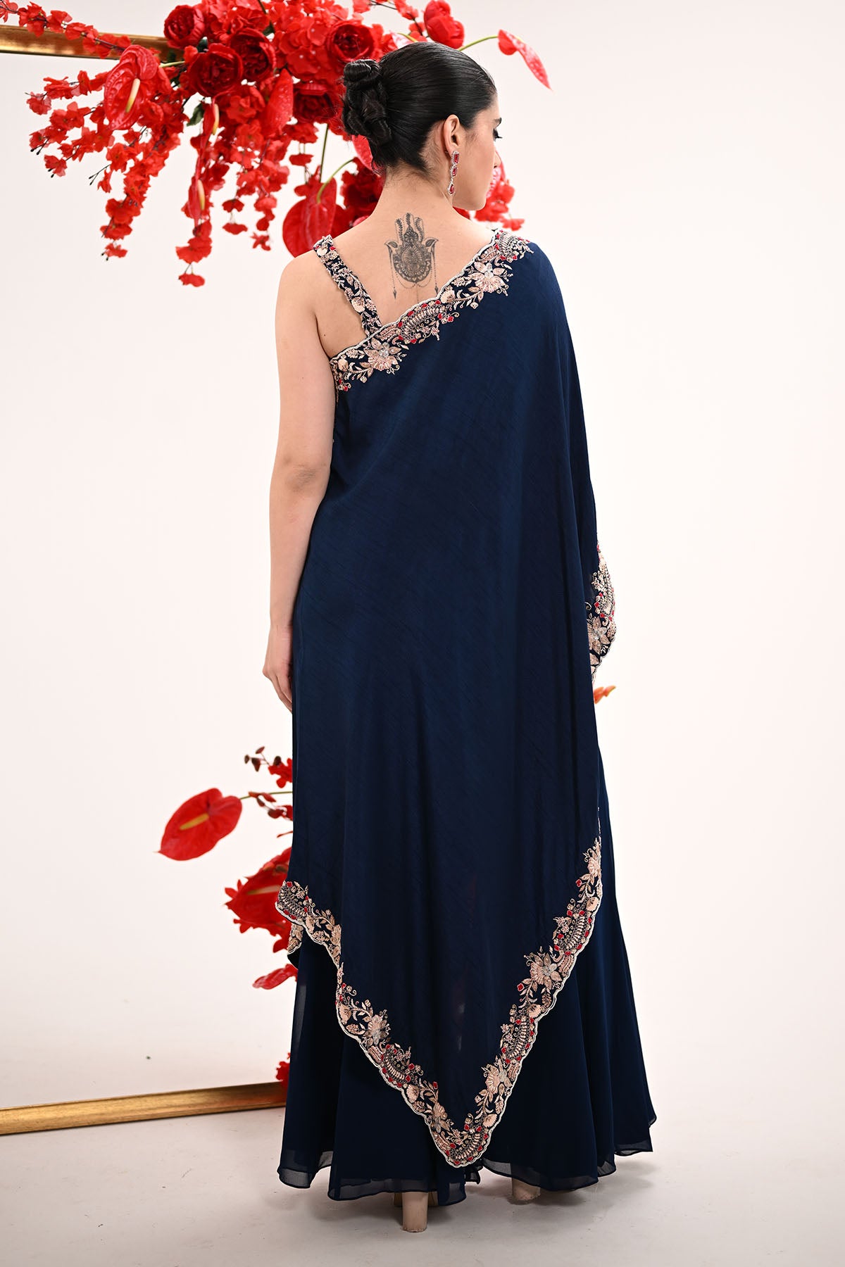 Signature one shoulder sharara set