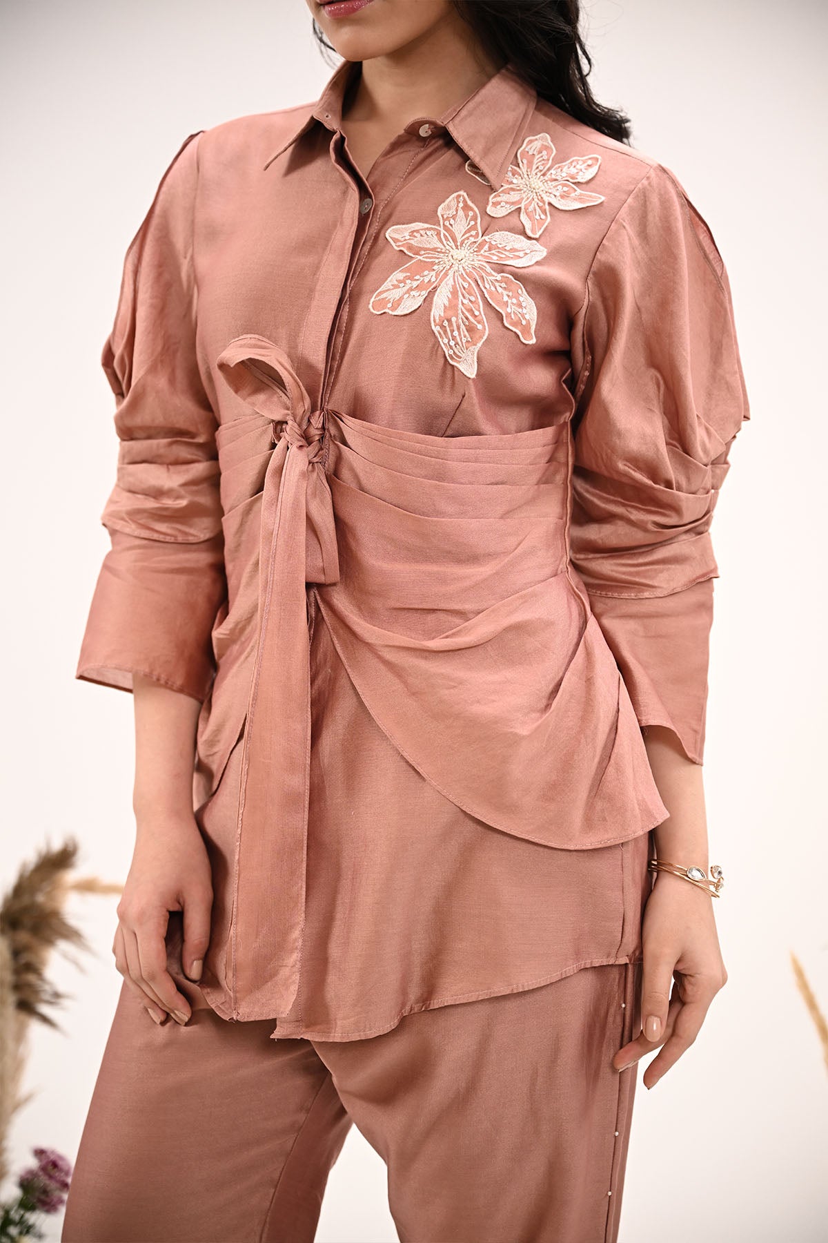 Draped Bow Coord Set