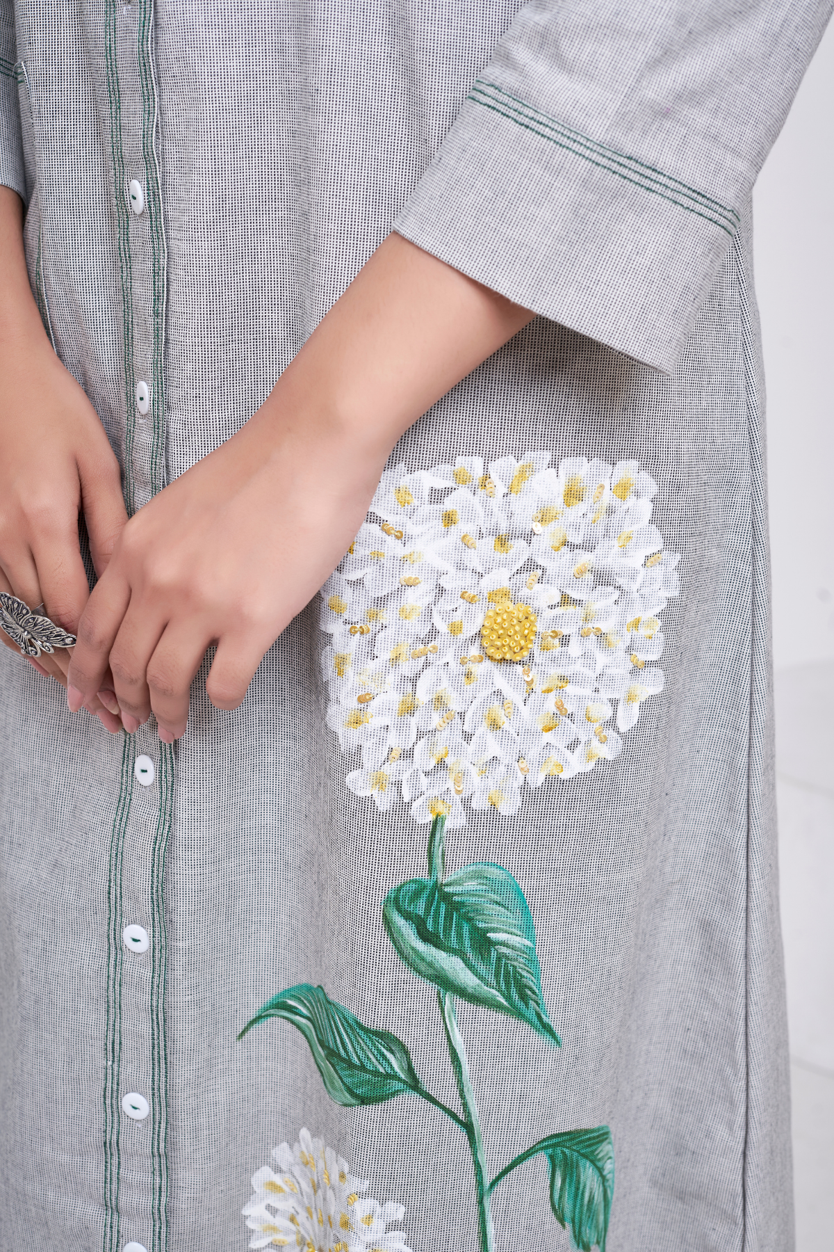 Silver Dandelion Dress