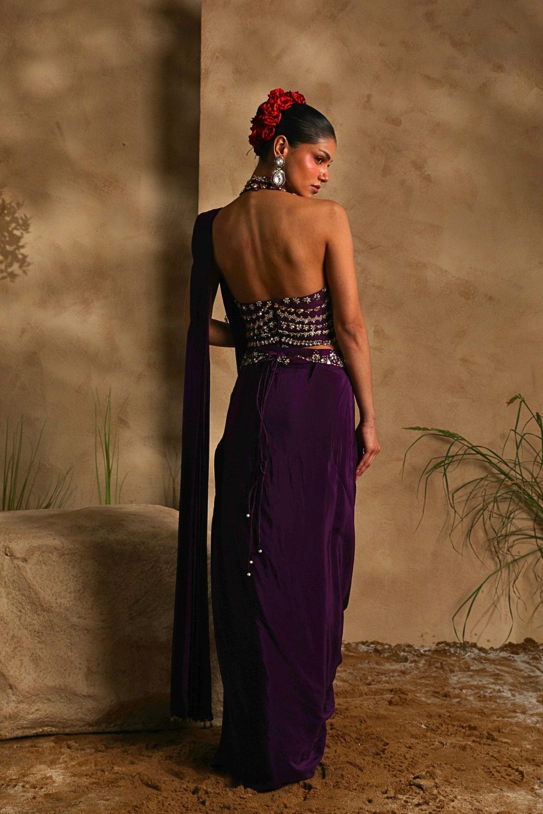 Tarika Saree in Purple