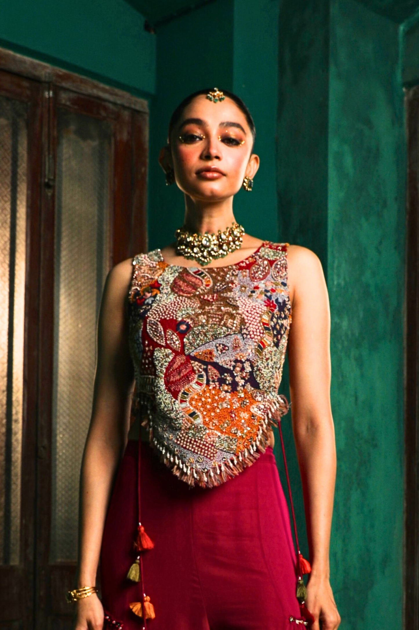 Magenta Desi Disco Set