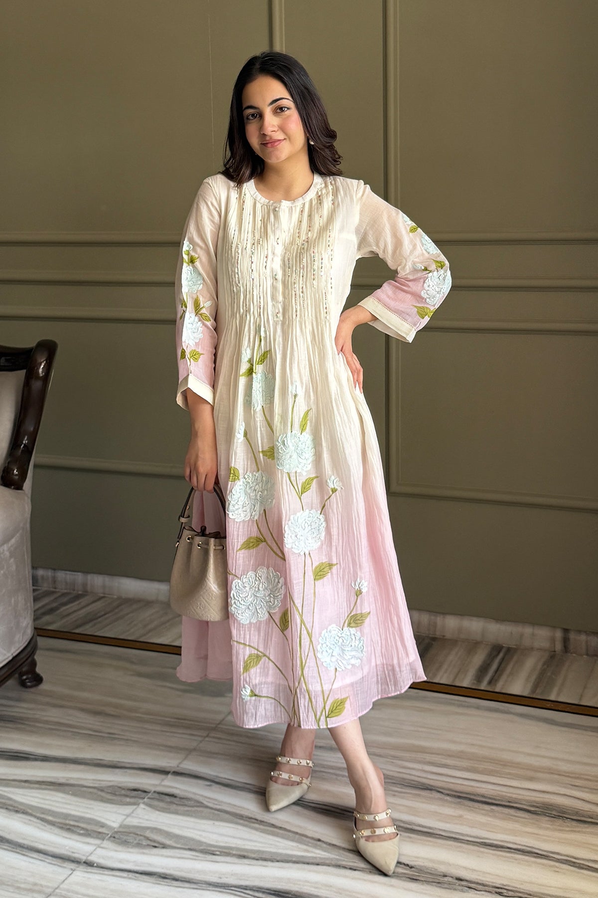 Sky Blossom Ombre Dress