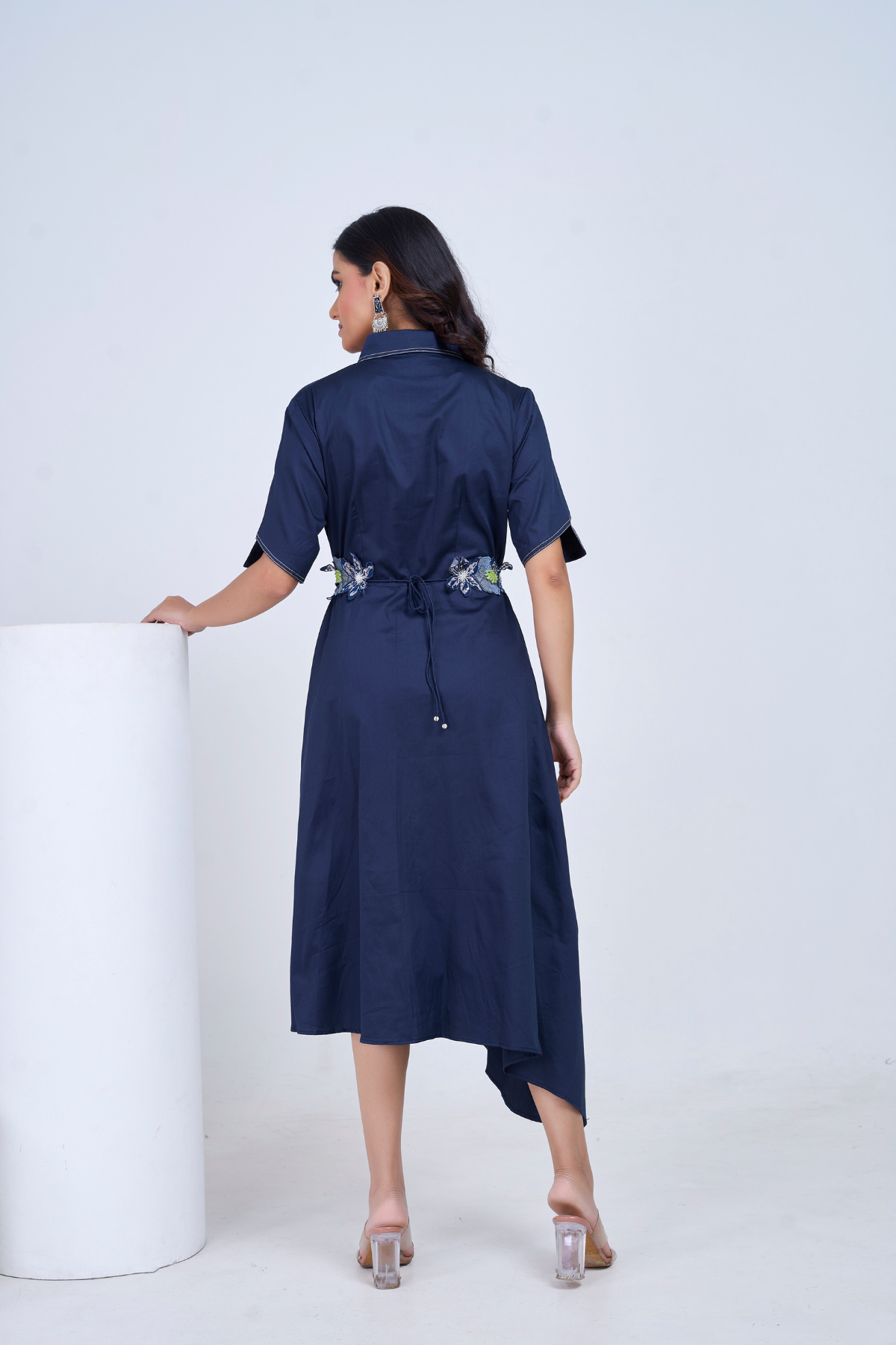 Navy Rosebay Dress
