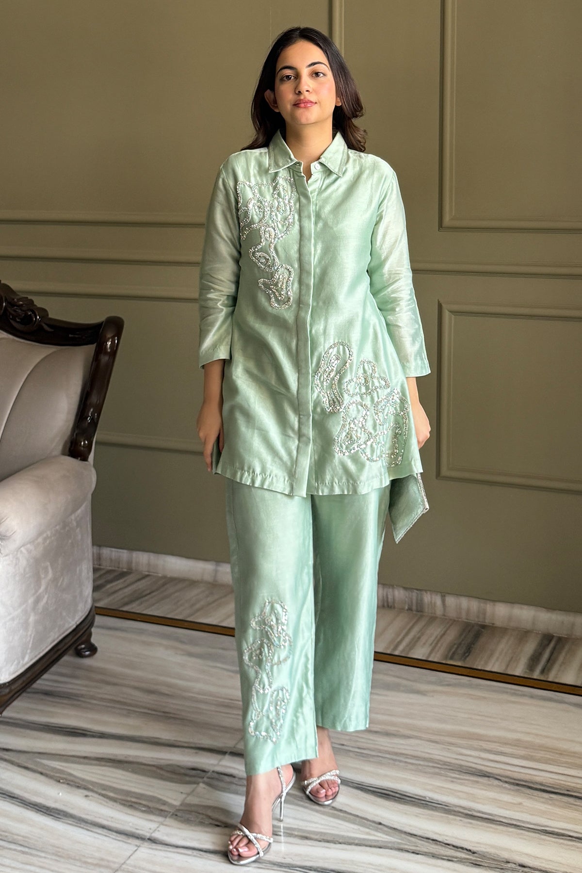 Spiral Coord Set in Sea Green