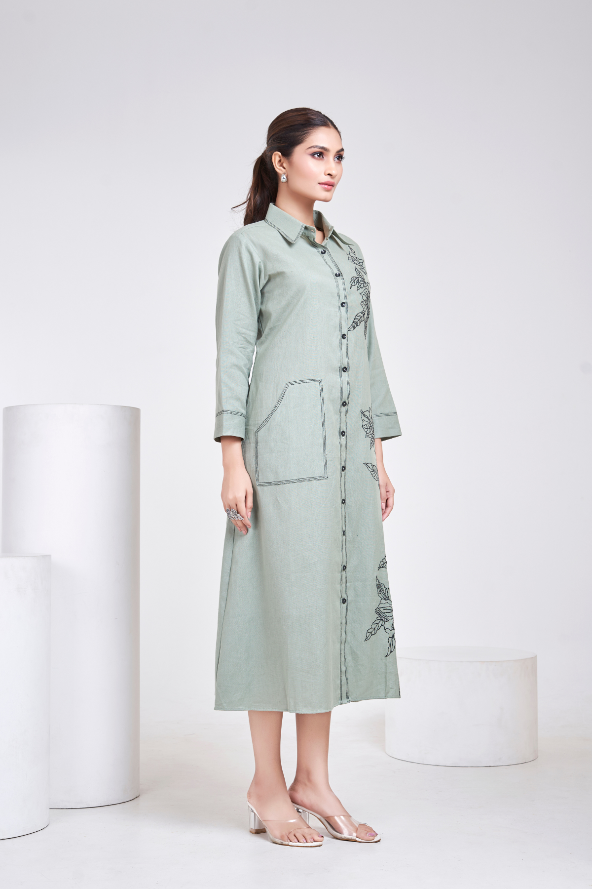 Ecru Botanica Seafoam