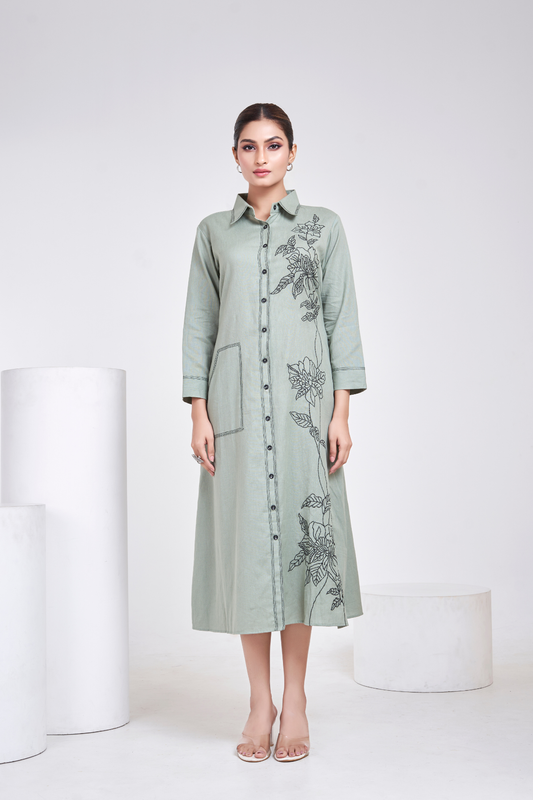 Ecru Botanica Seafoam