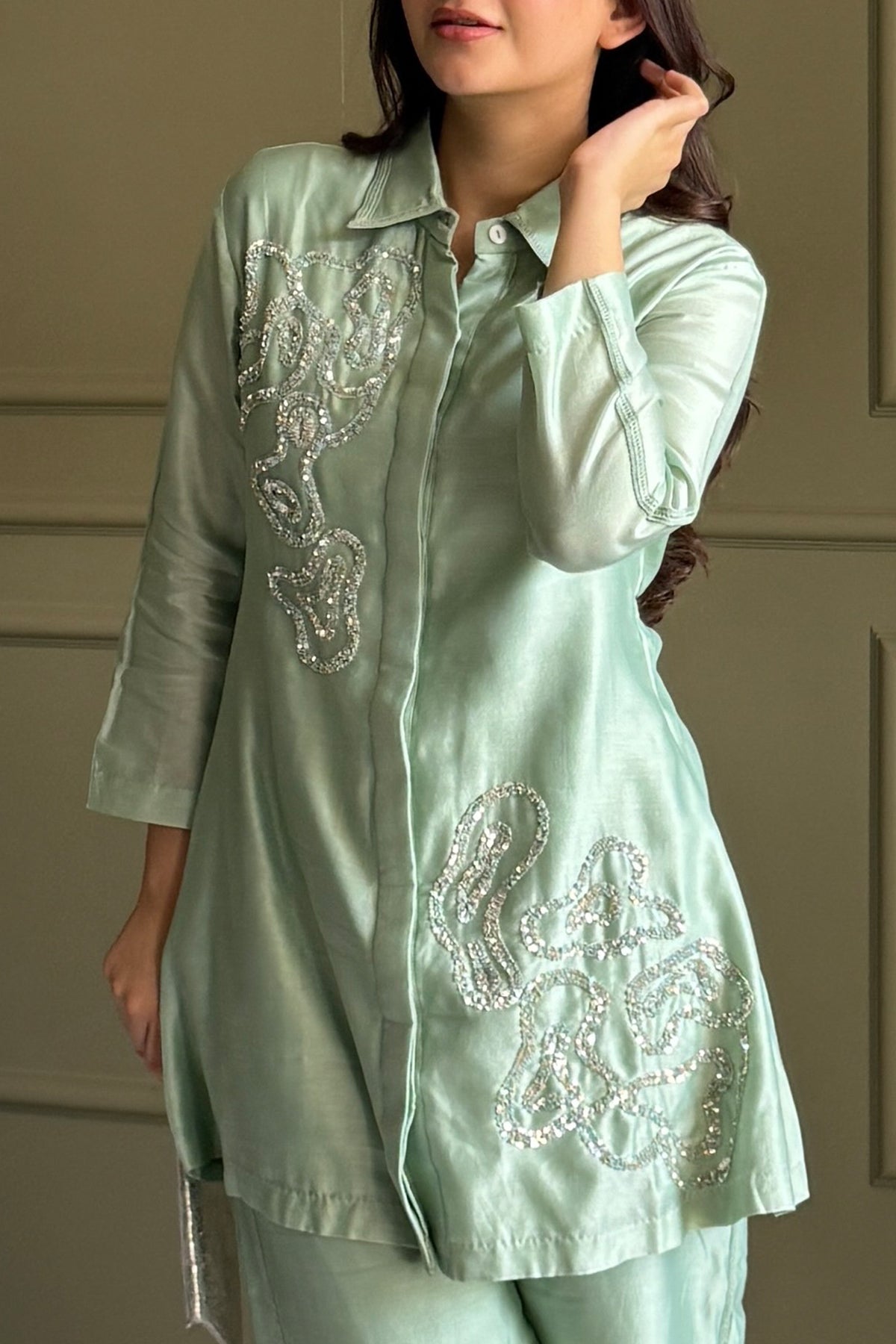 Spiral Coord Set in Sea Green