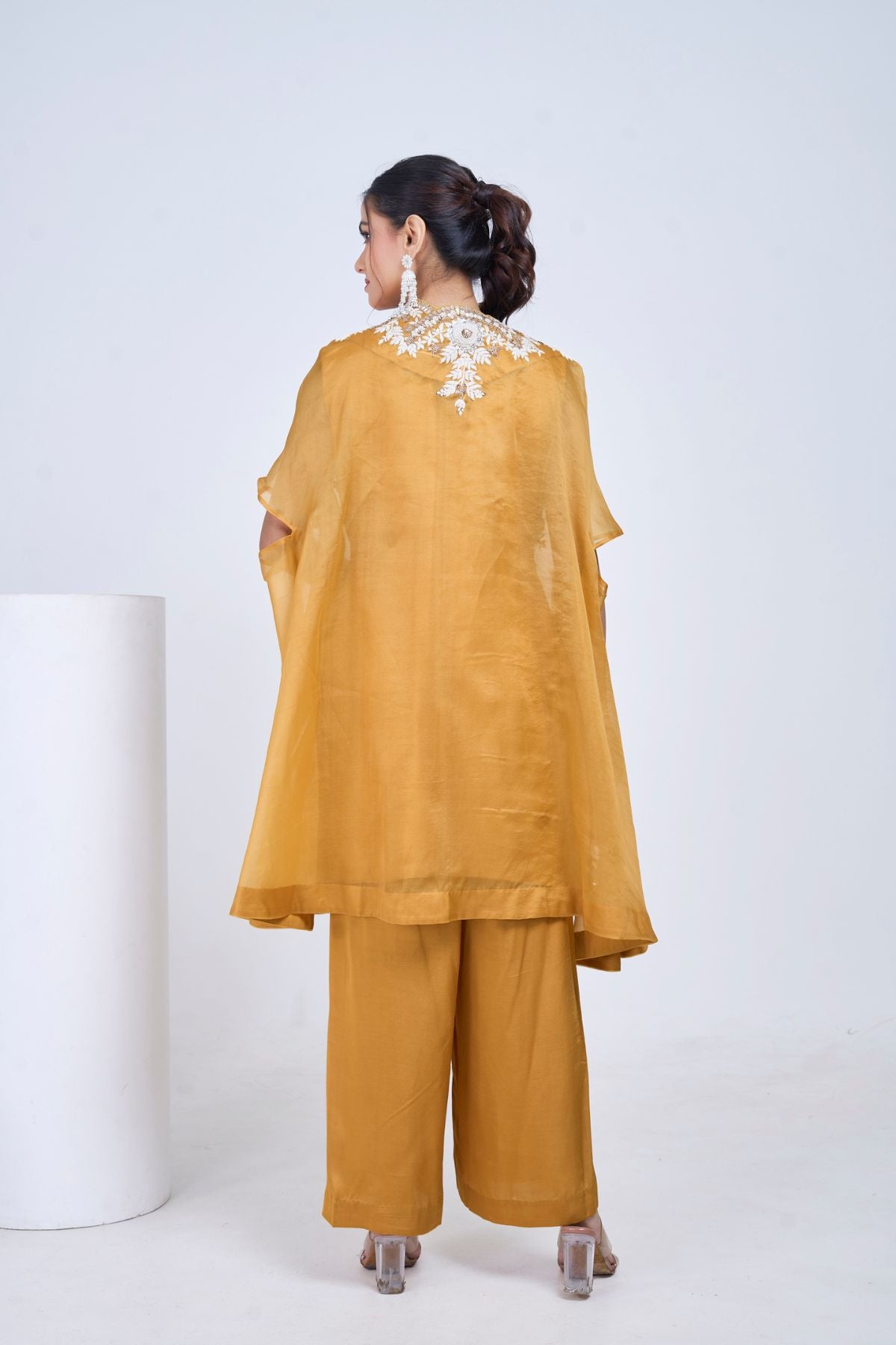 Zahra Mustard Cape set