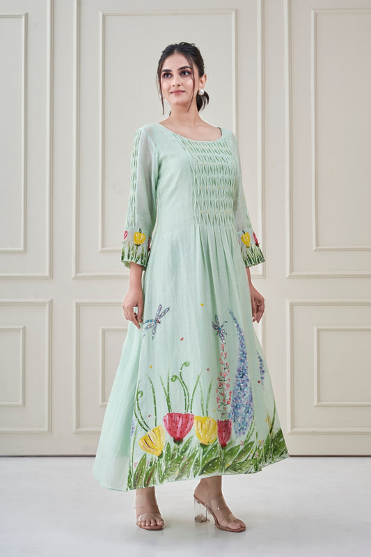 Sea Green Meadow Dress