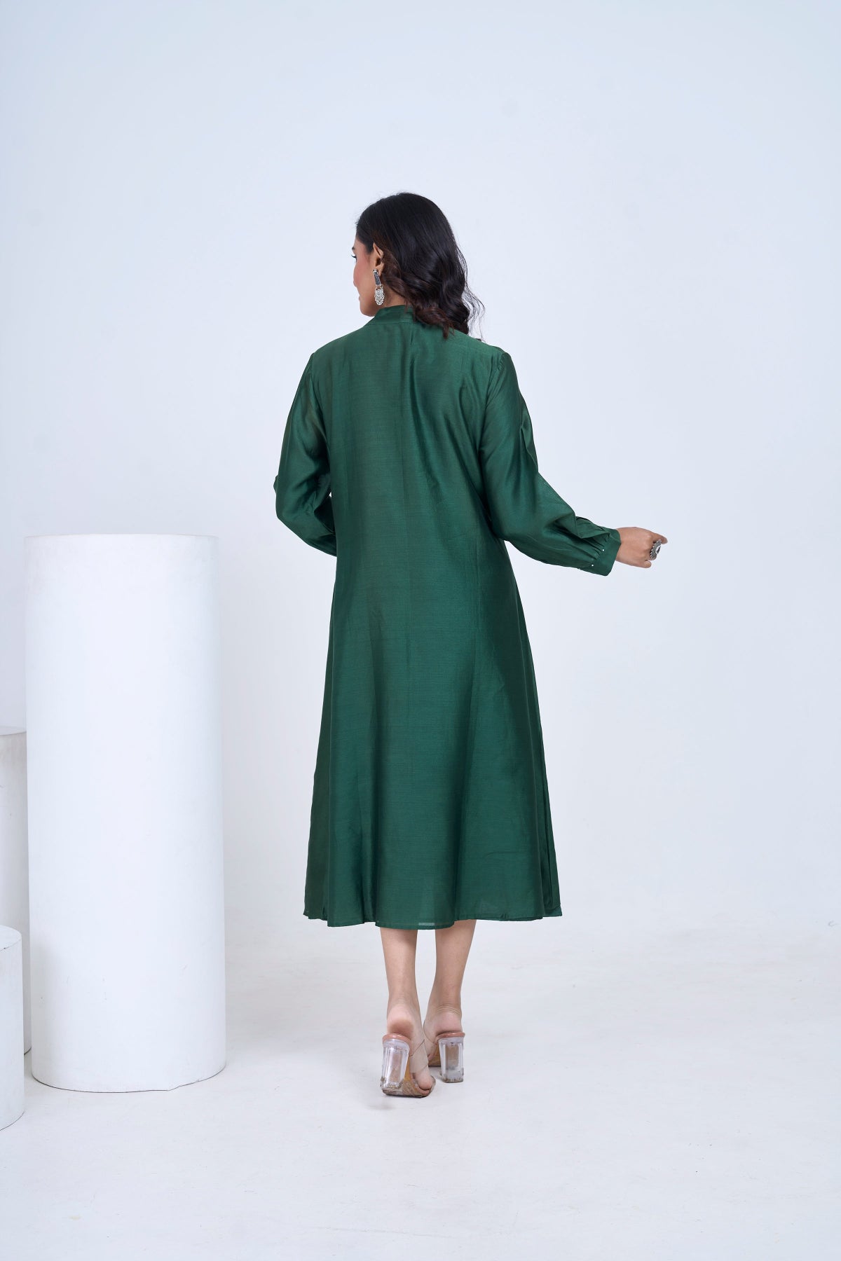 Bottle Green Monochrome Muse dress
