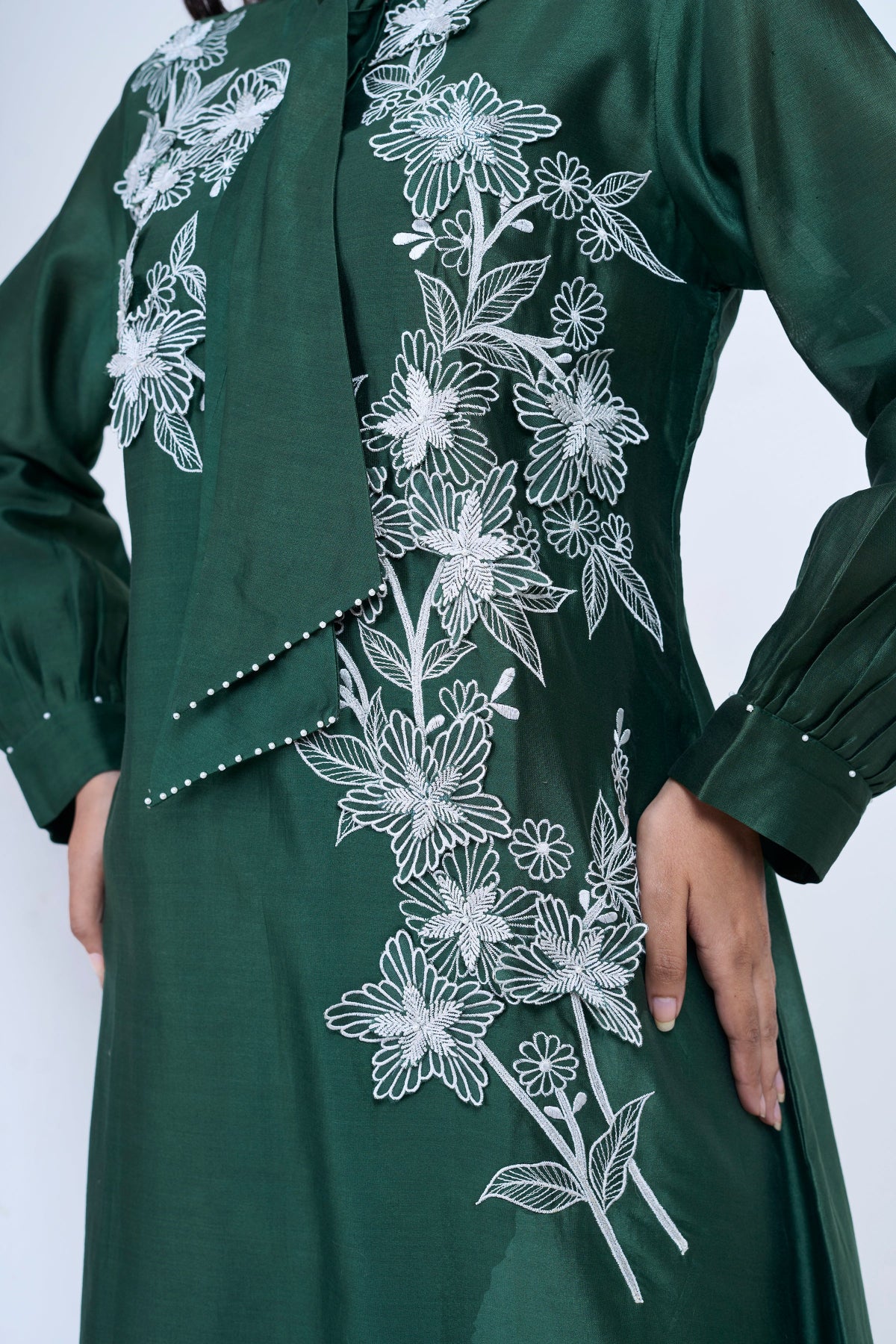 Bottle Green Monochrome Muse dress