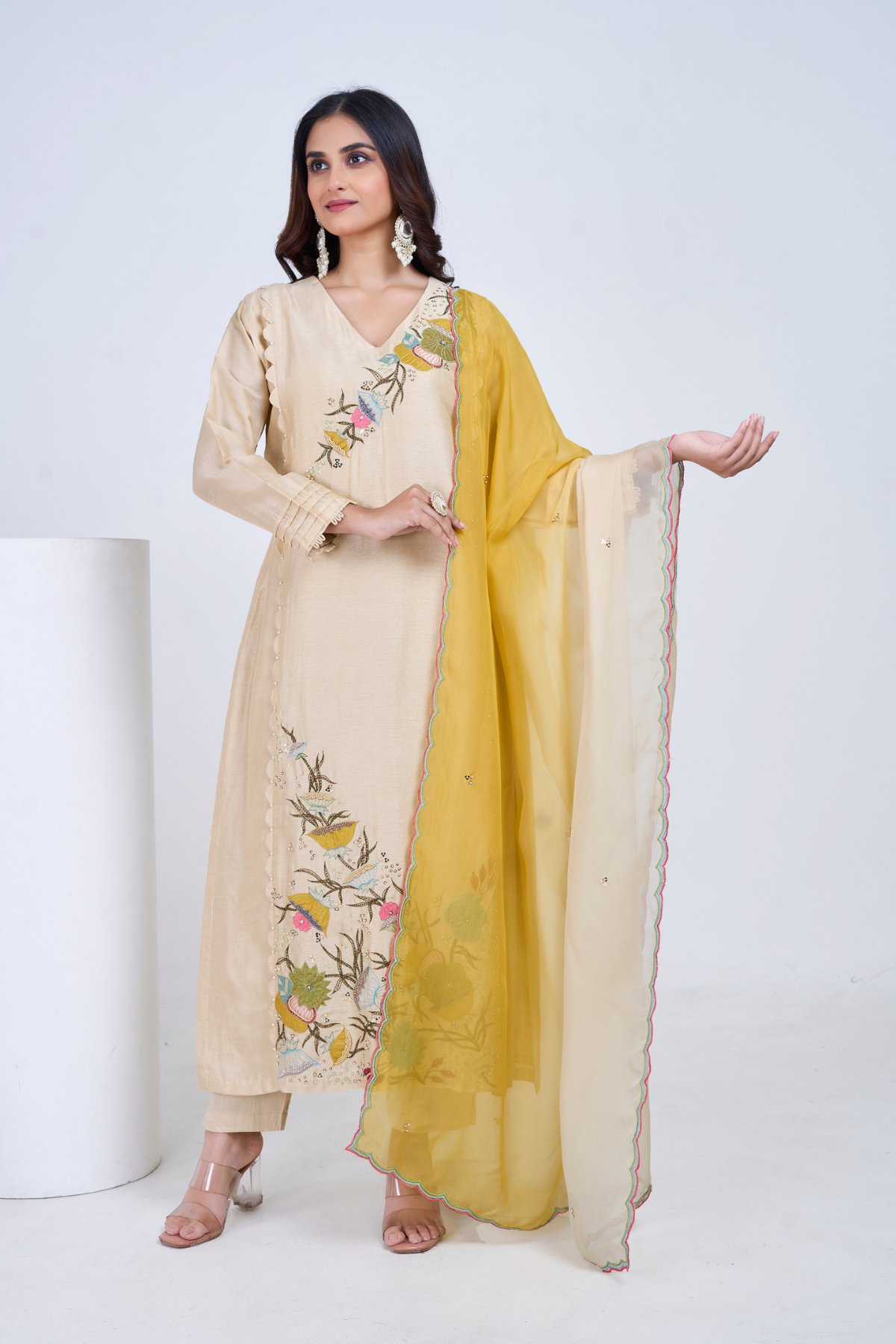 Canary Bloom Kurta Set