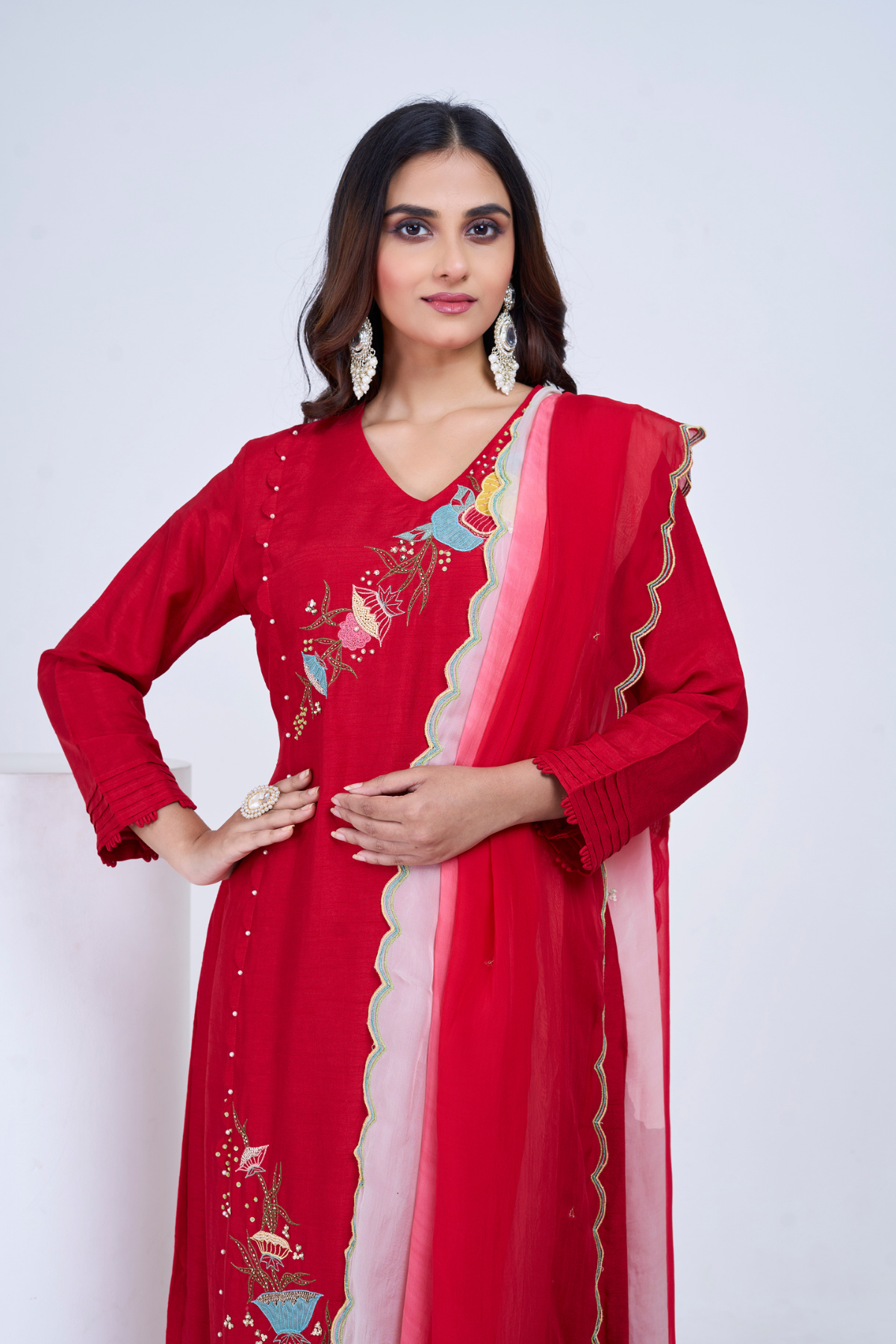 Ruby Bloom Kurta Set