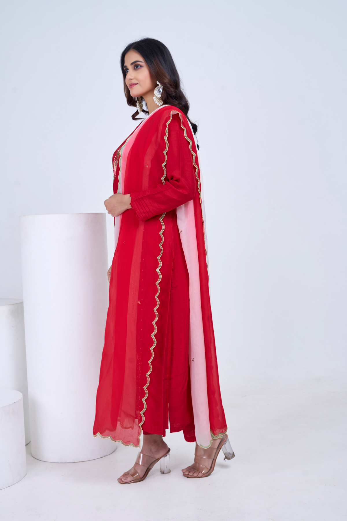 Ruby Bloom Kurta Set