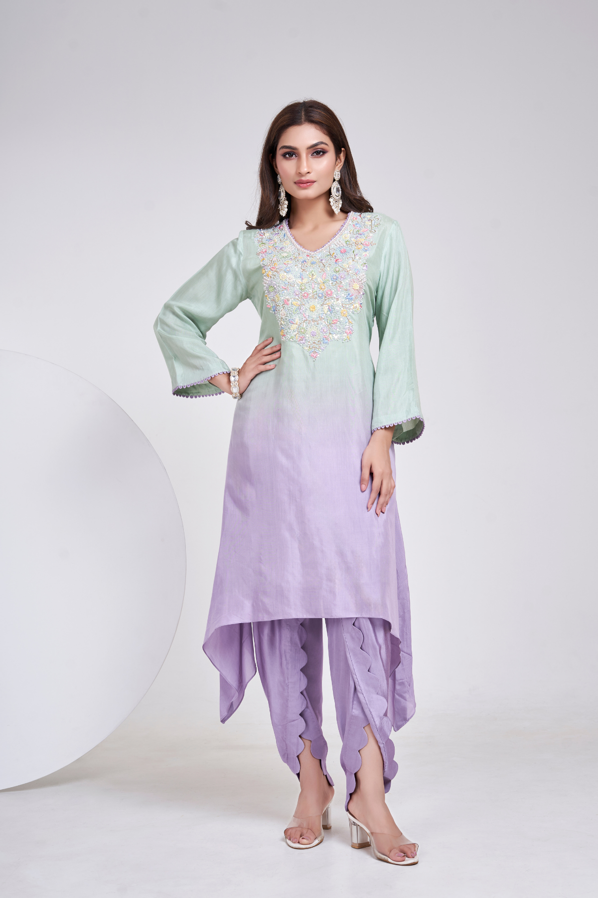 Sorbet Bloom set in Mint/Lilac