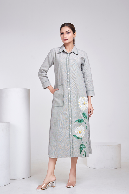 Silver Dandelion Dress