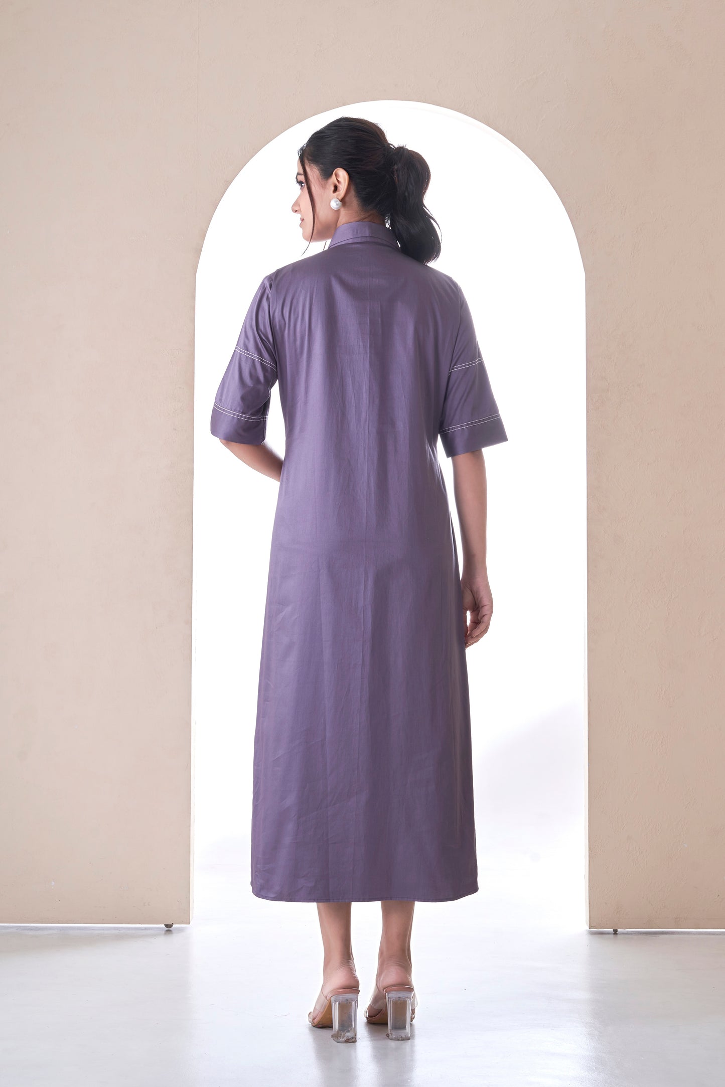 Purple Blossom Sketch dress