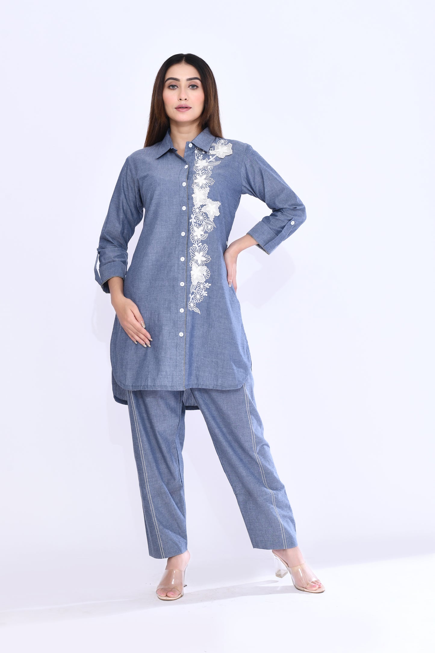 Denim Vine Coord Set