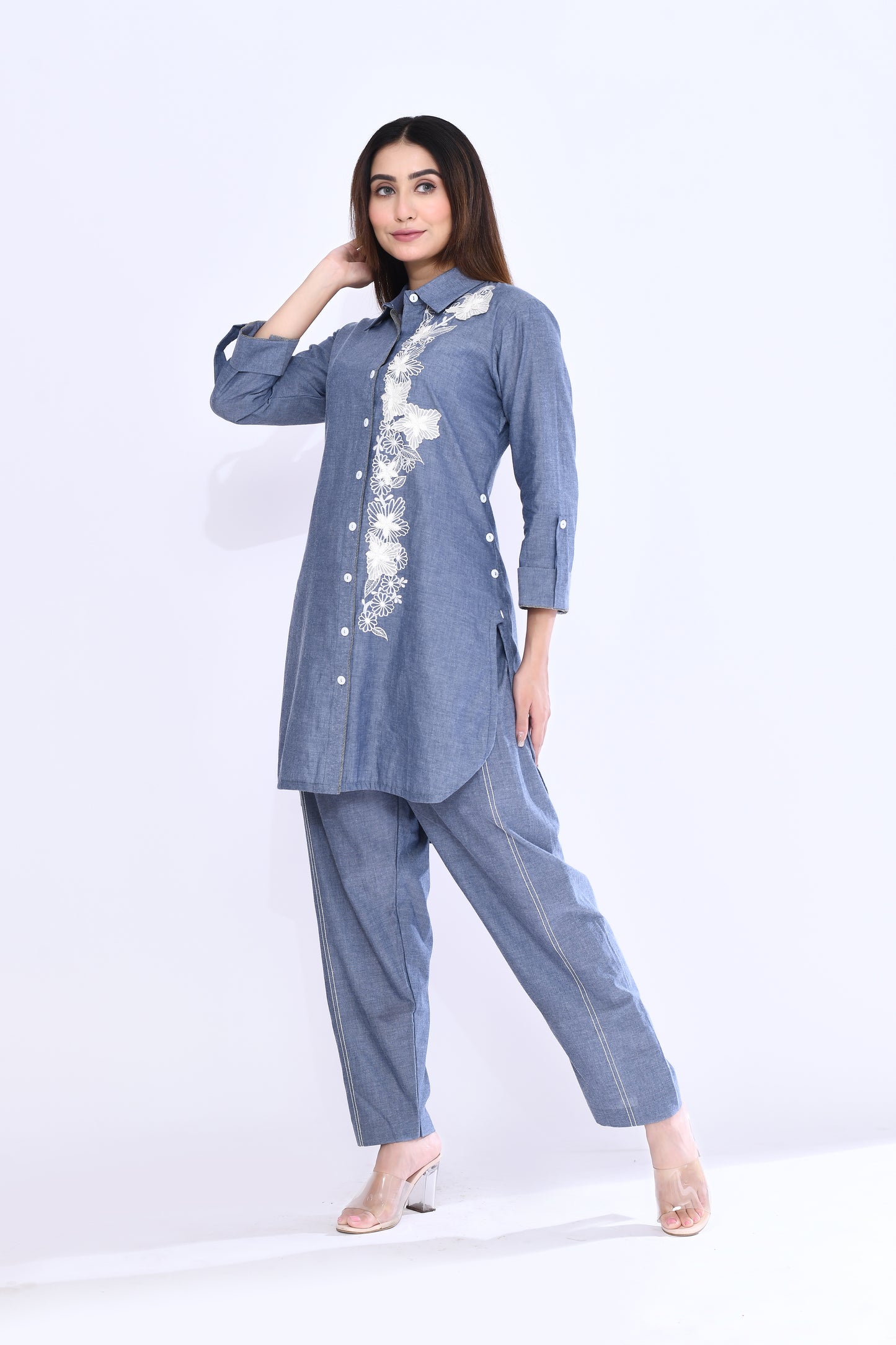 Denim Vine Coord Set