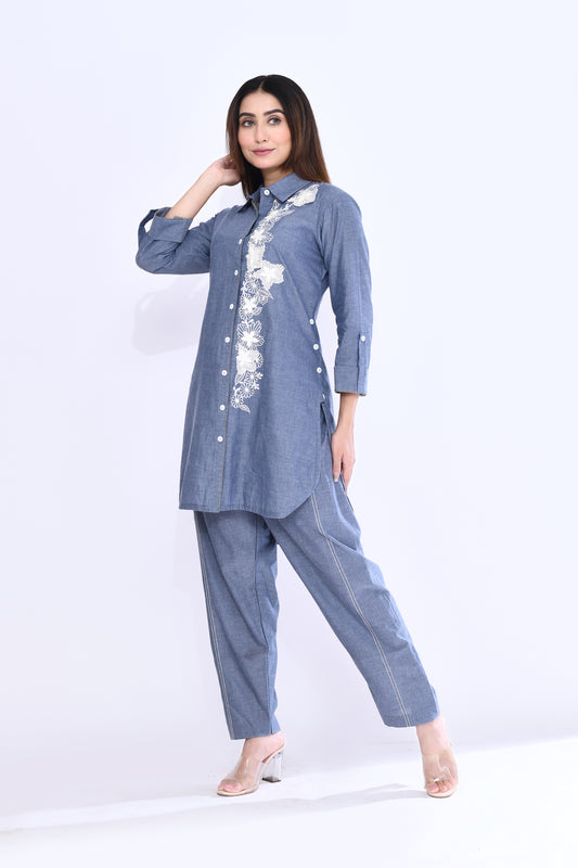 Denim Vine Coord Set