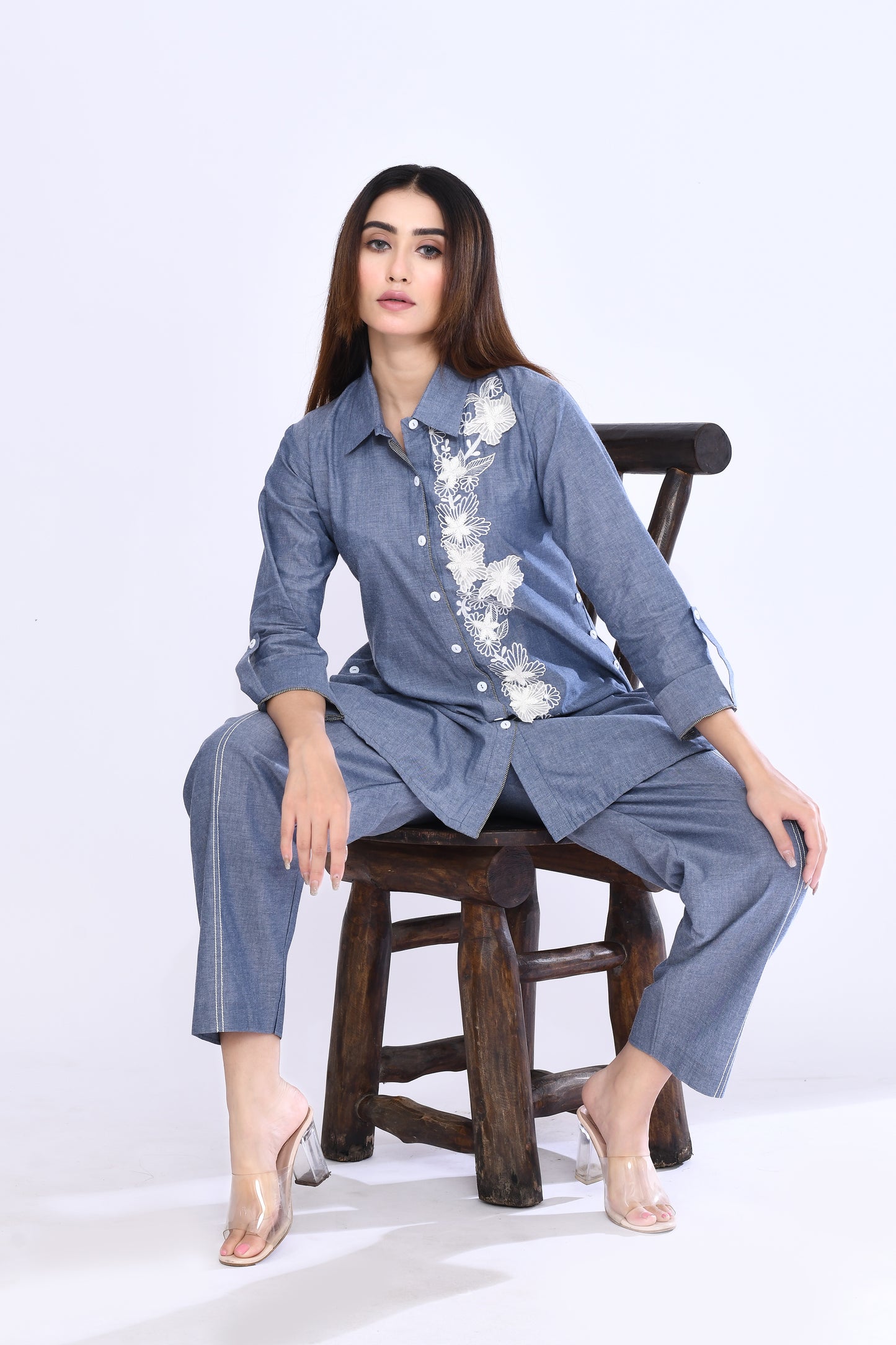 Denim Vine Coord Set