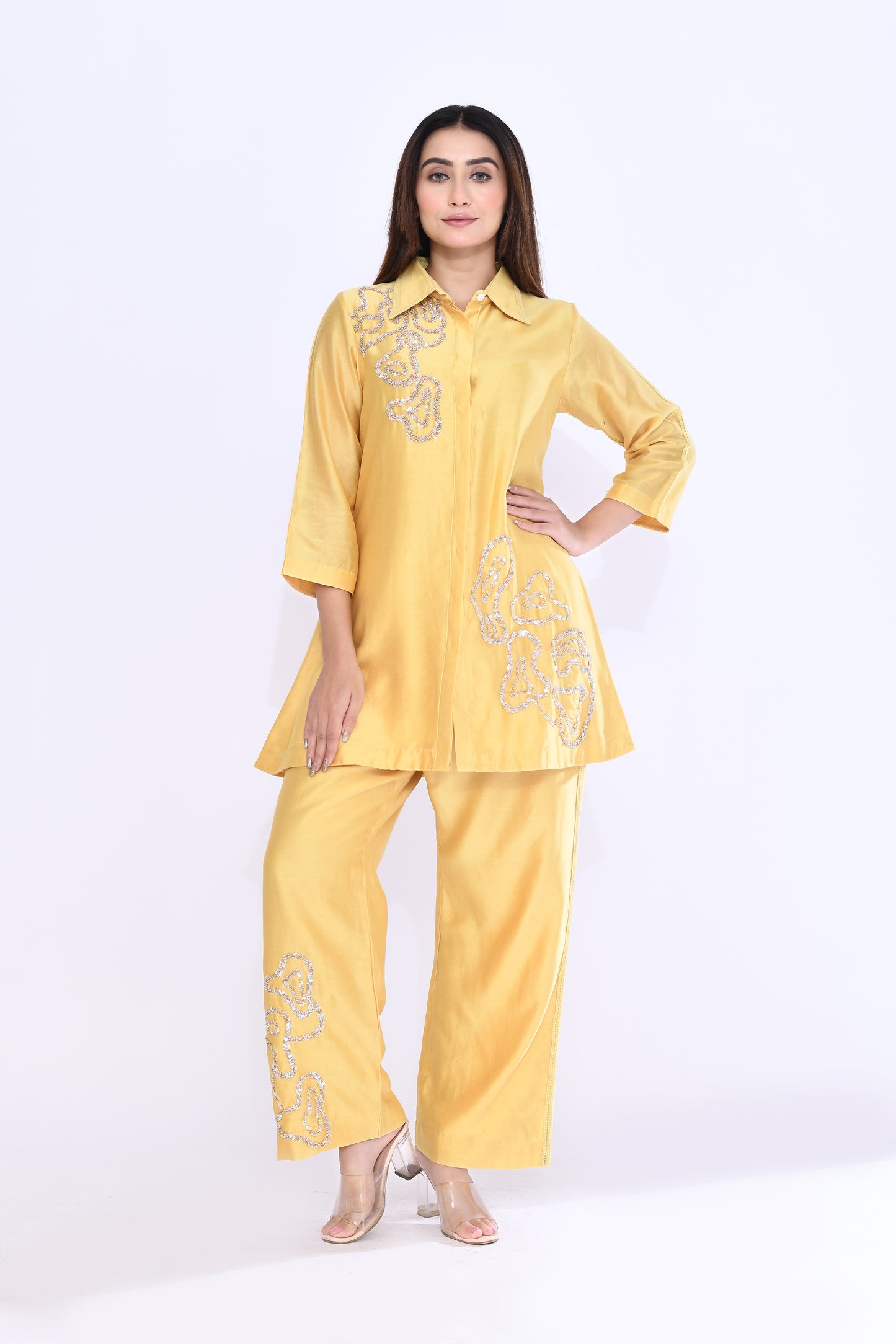 Spiral Coord Set in Yellow