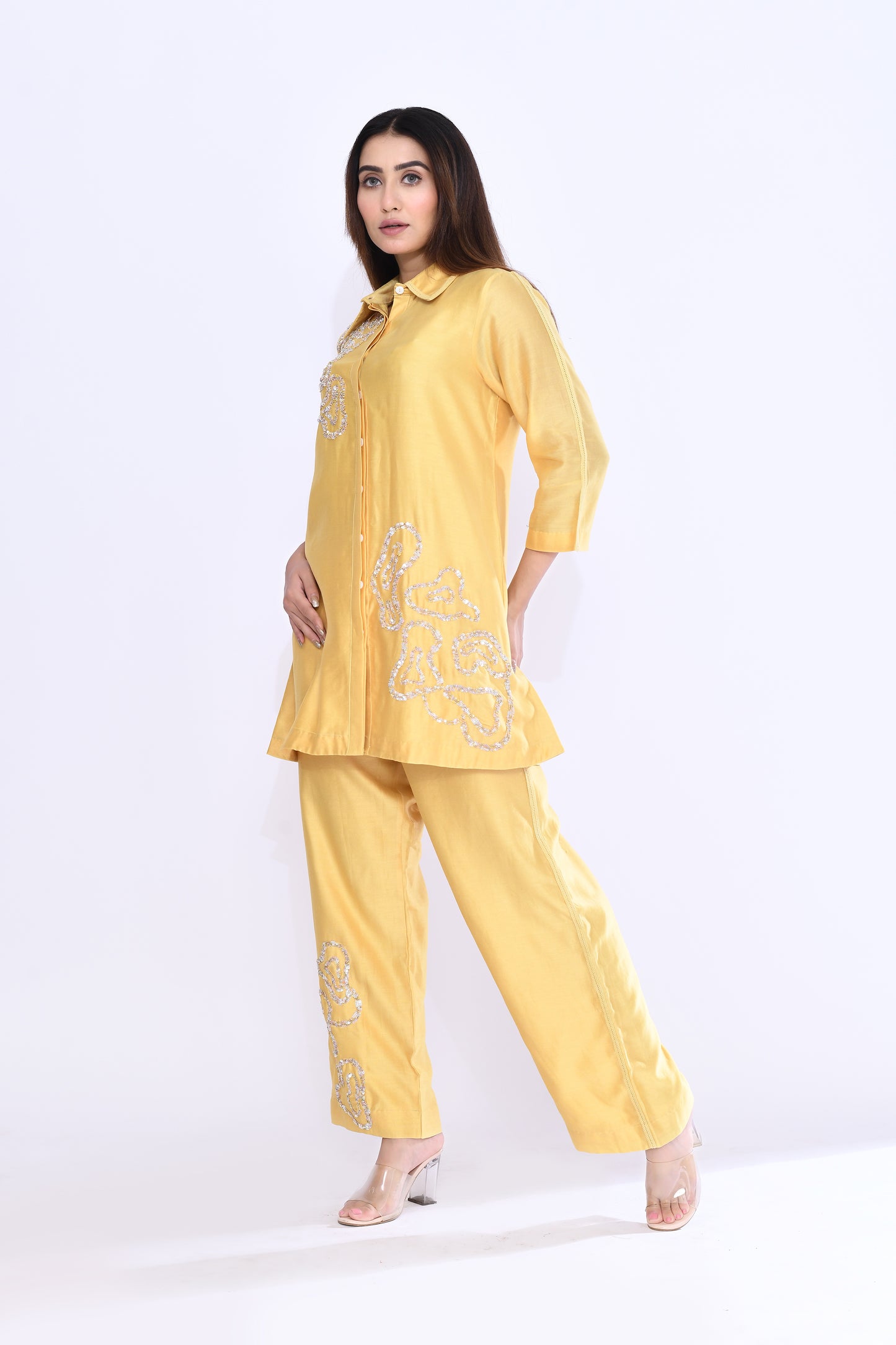 Spiral Coord Set in Yellow