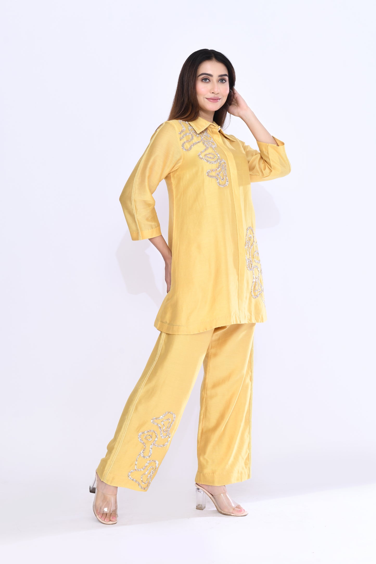 Spiral Coord Set in Yellow