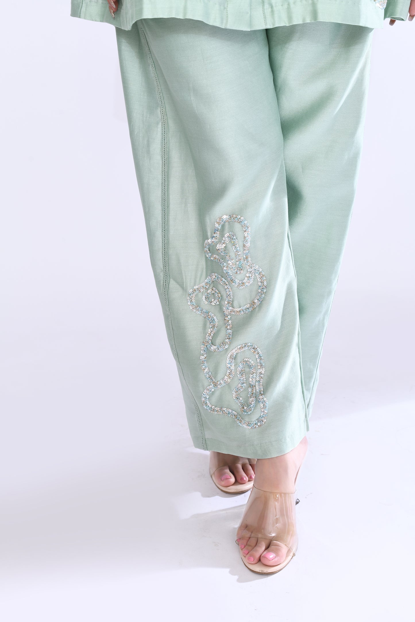 Spiral Coord Set in Sea Green