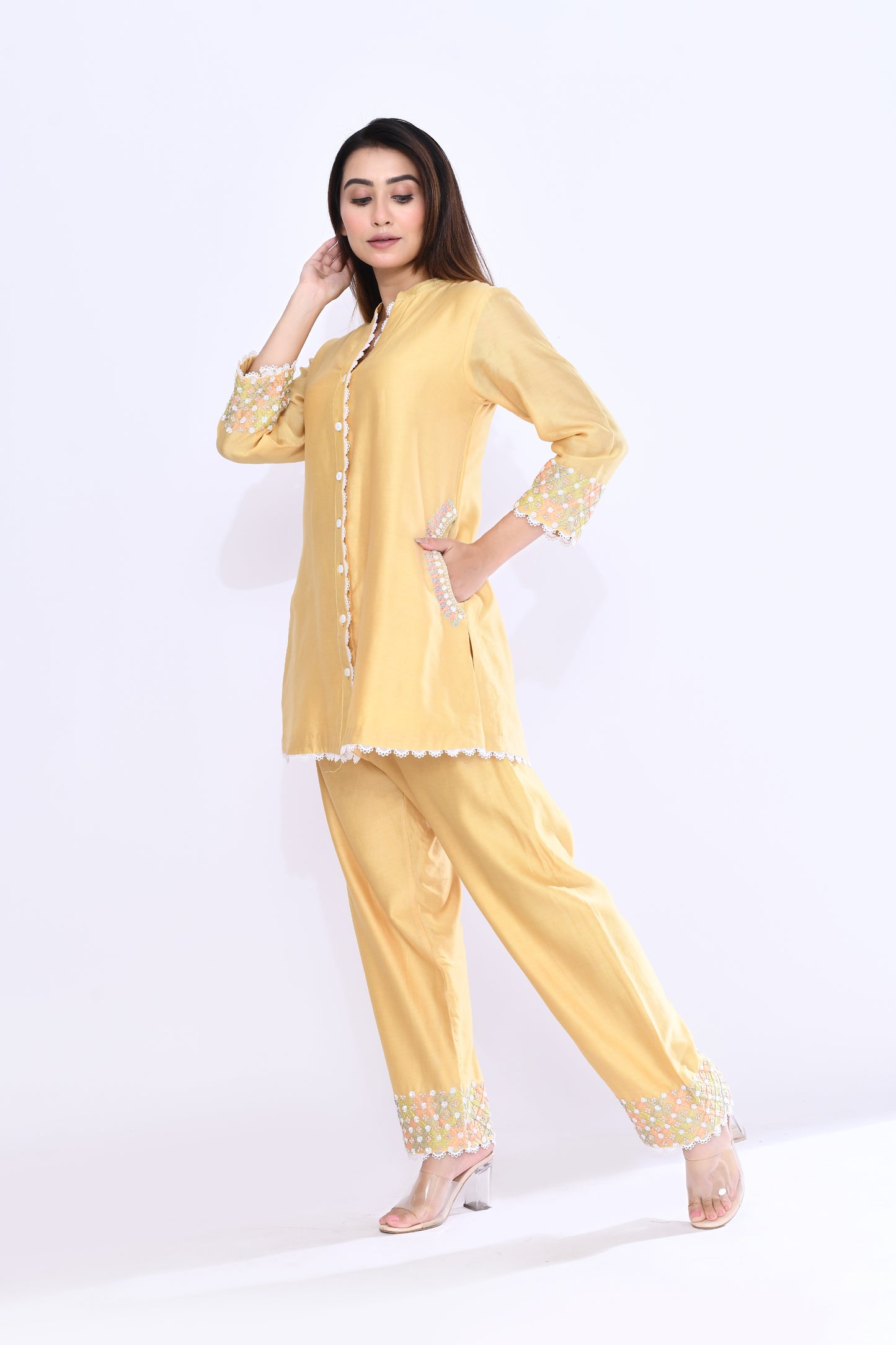 Spiral Coord Set in Yellow