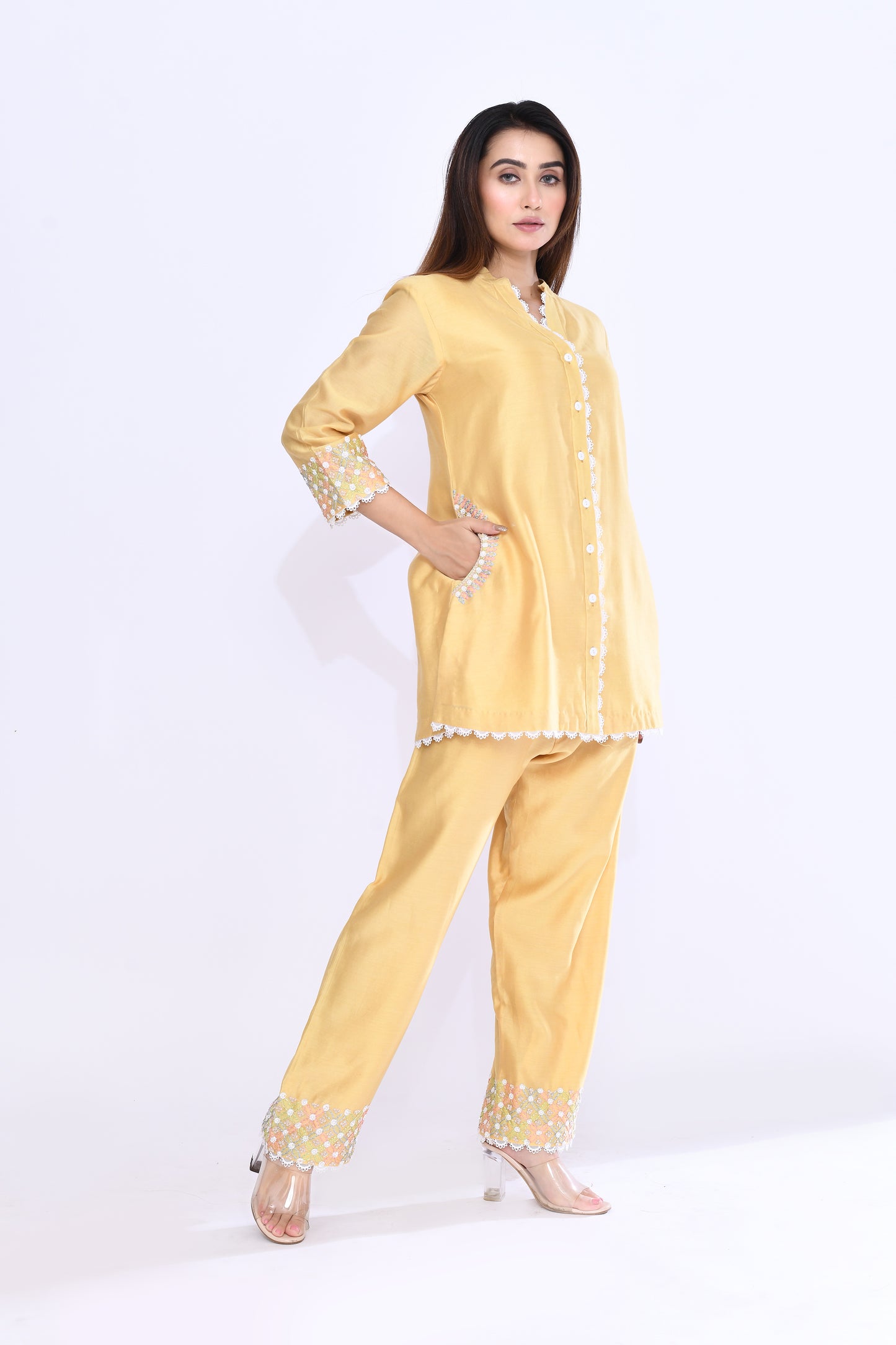 Spiral Coord Set in Yellow