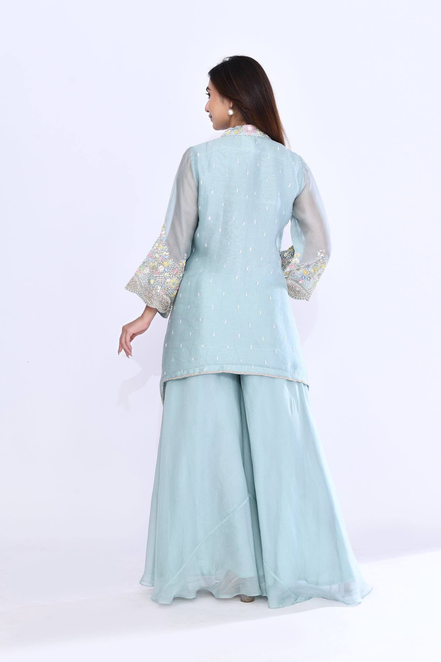Flora Scallop Set in Powder Blue