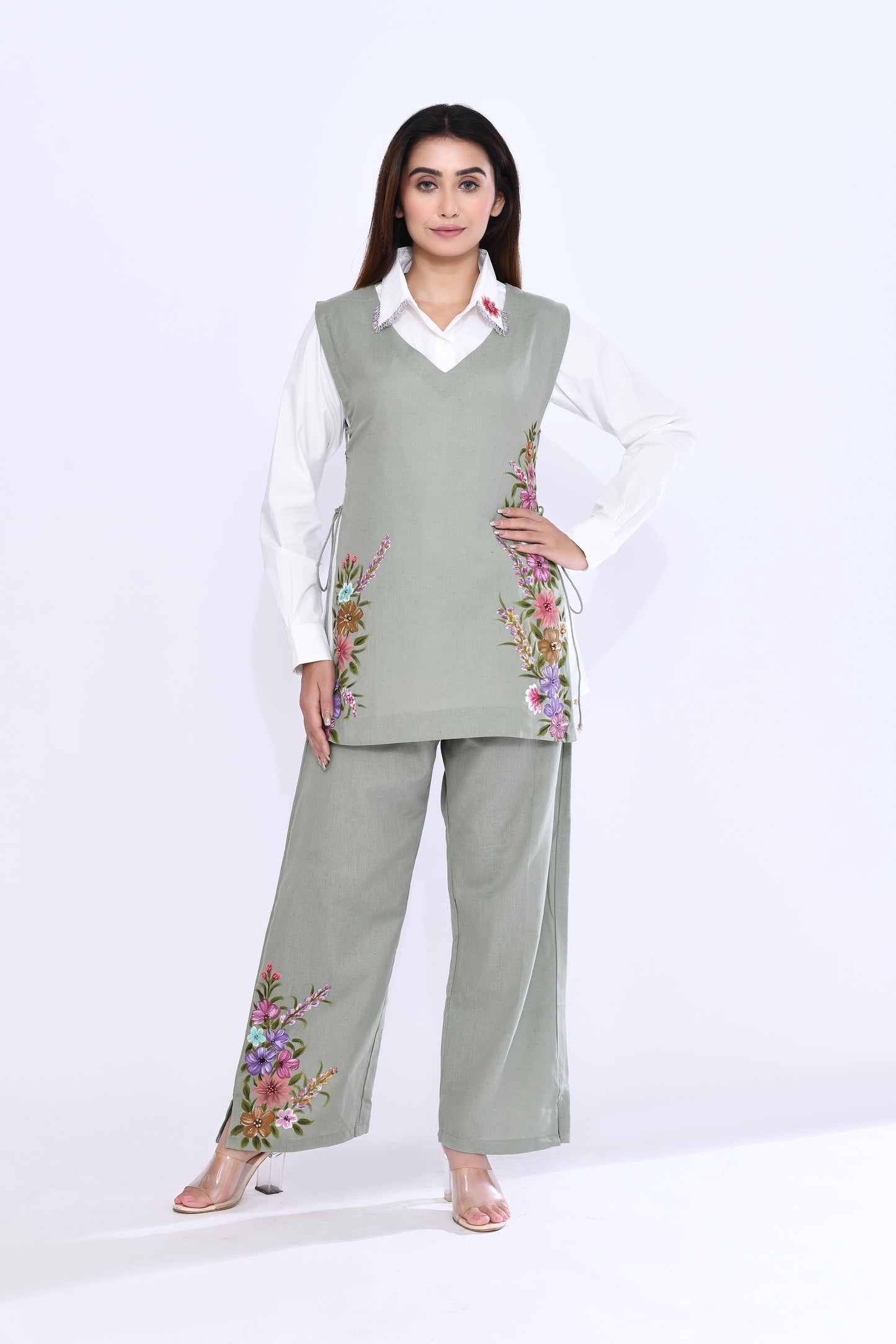 Sage Garden Vest Set