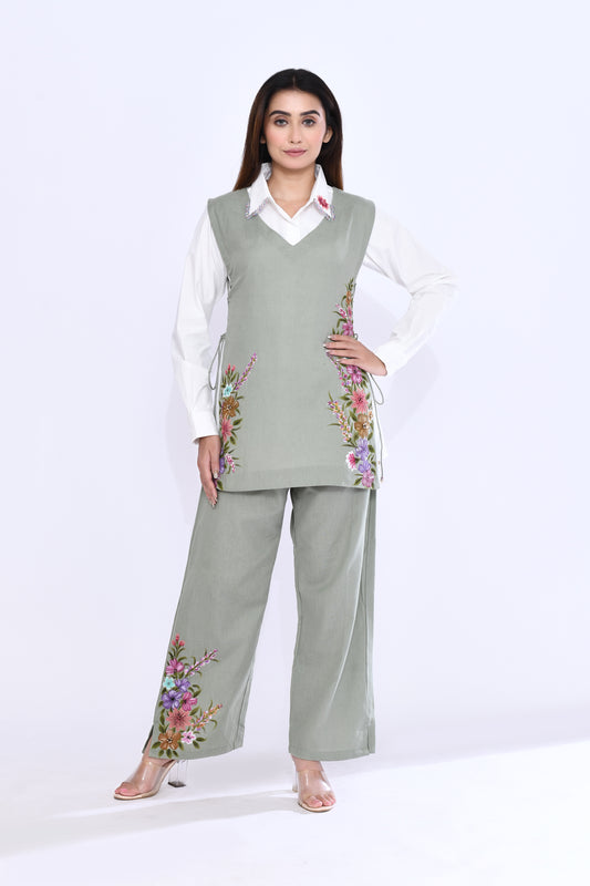 Sage Garden Vest Set