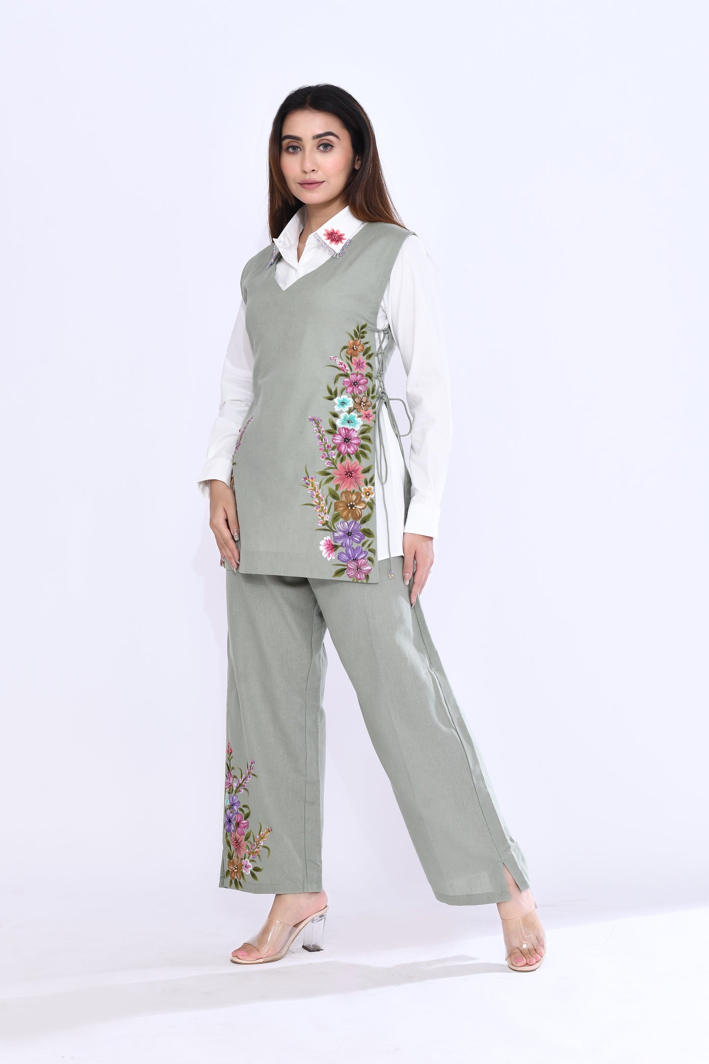 Sage Garden Vest Set