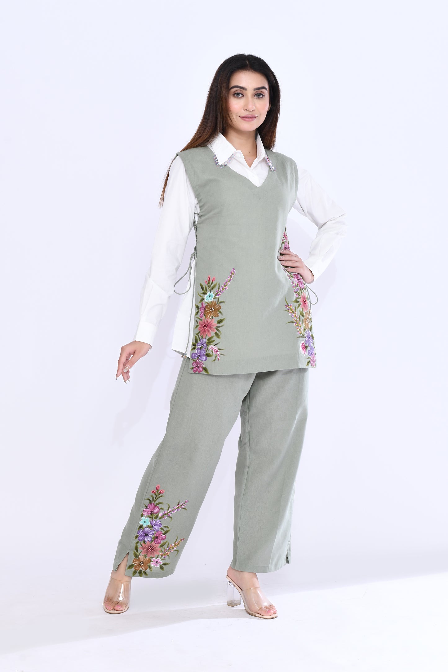 Sage Garden Vest Set