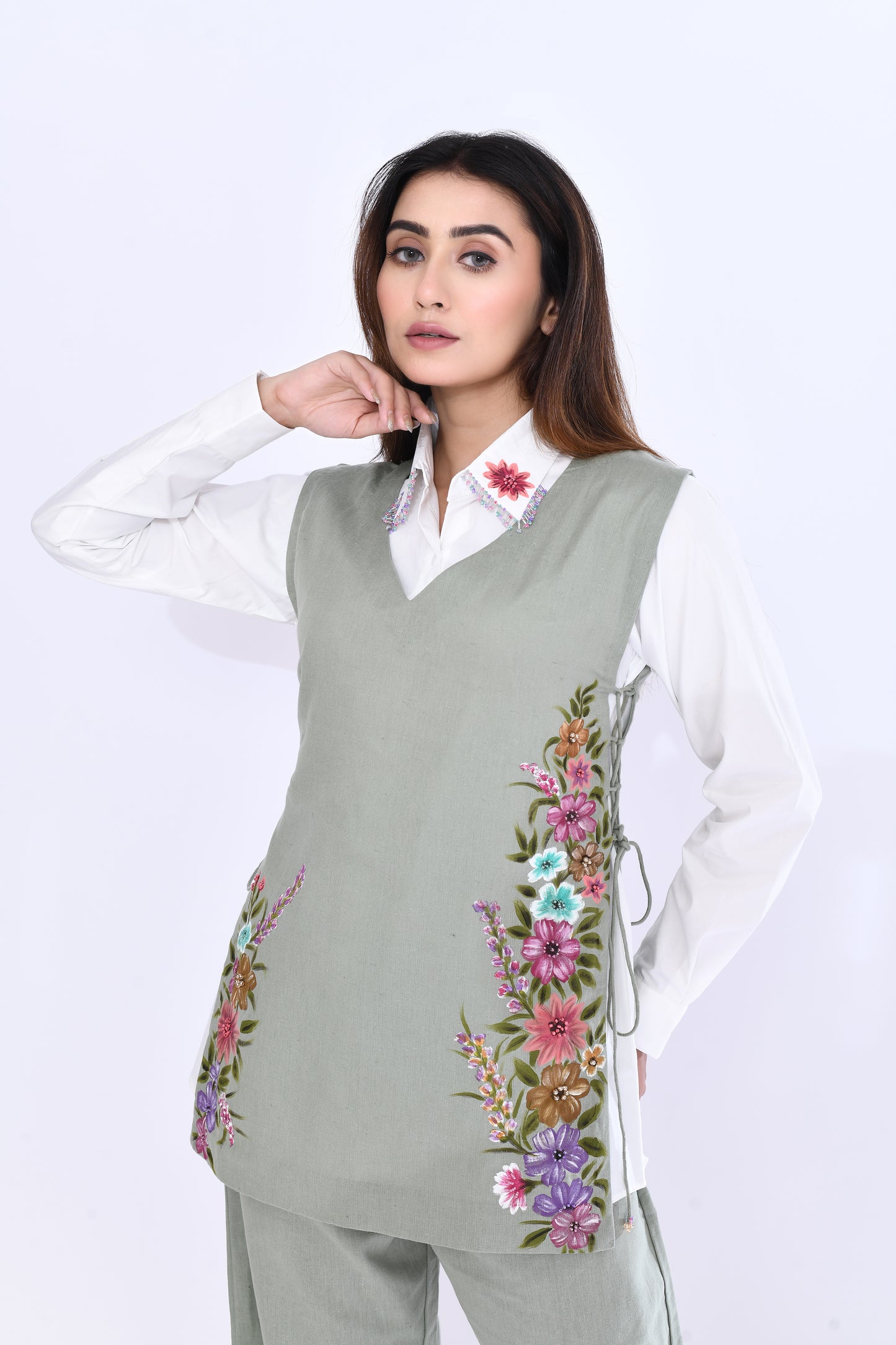 Sage Garden Vest Set