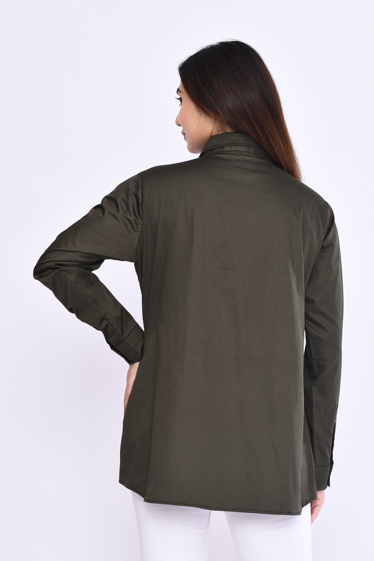 Symmetry Artisan Shirt in Olive