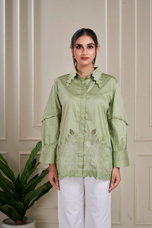 Sage Serrate Shirt