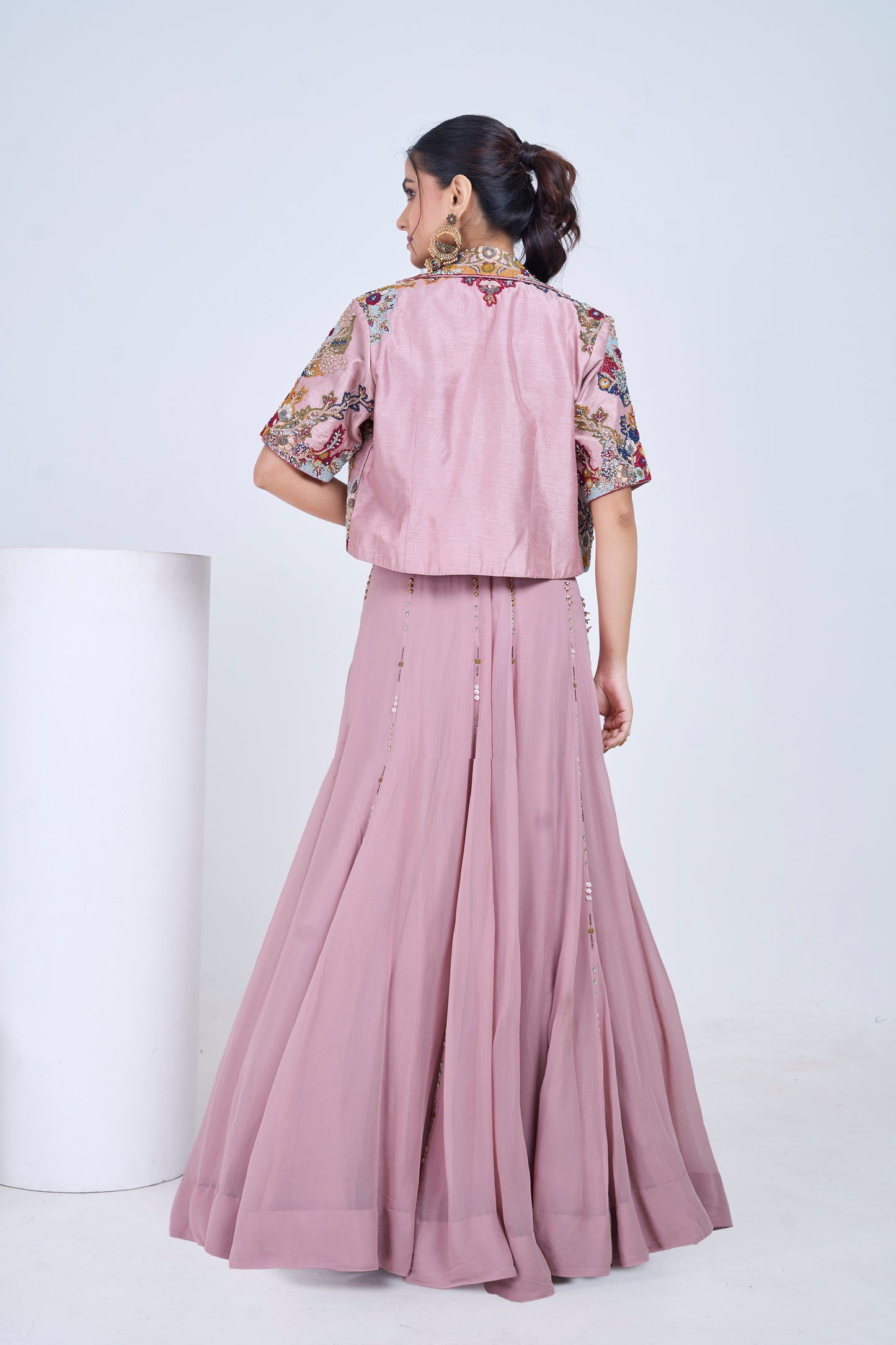 Dusky Dahlia Lehenga Set